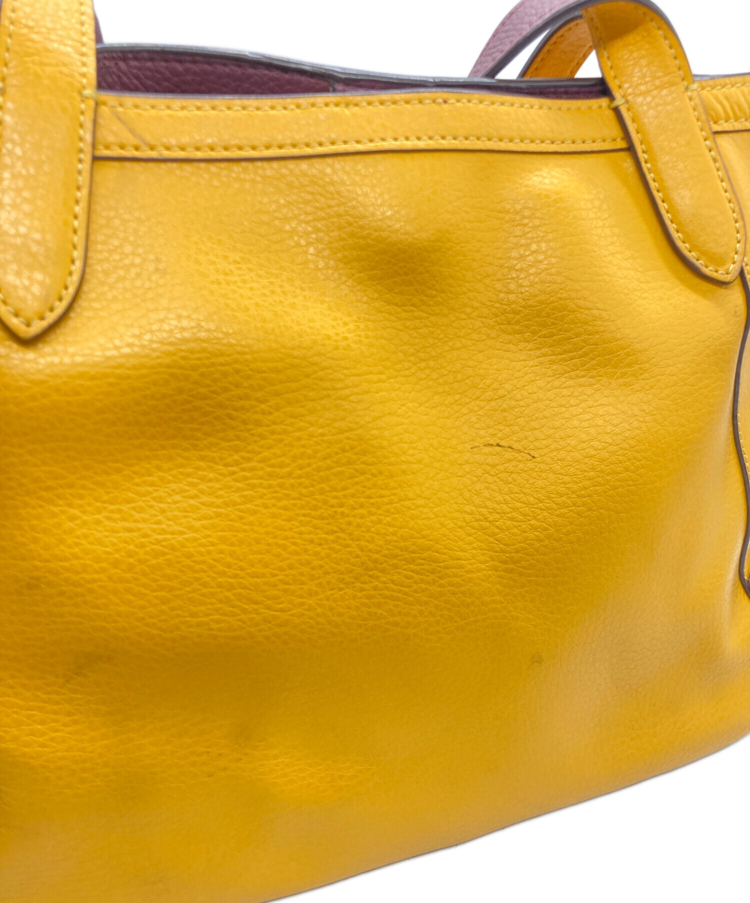 中古・古着通販】COACH (コーチ) トートバッグ イエロー｜ブランド