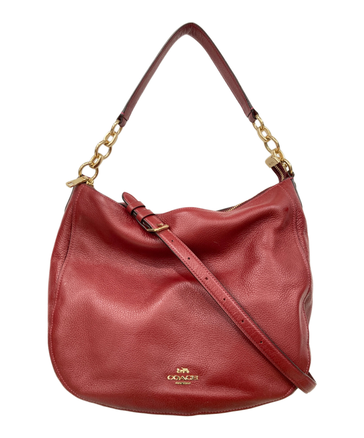 中古・古着通販】COACH (コーチ) ショルダーバッグ レッド|ブランド 中古・古着通販】COACH (コーチ) ショルダーバッグ レッド|ブランド