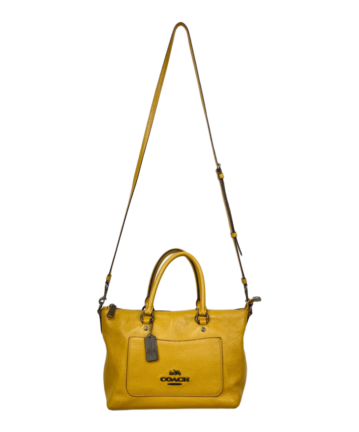 中古・古着通販】COACH (コーチ) 2WAYバッグ イエロー｜ブランド・古着