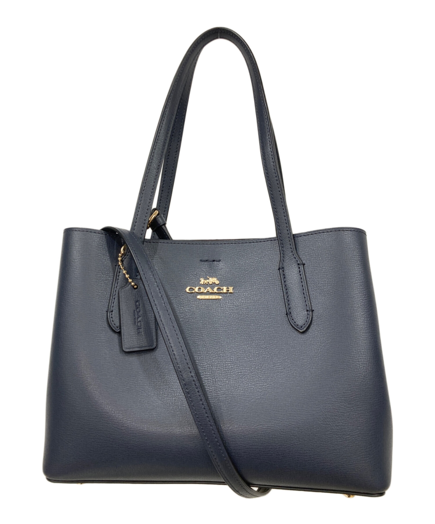 中古・古着通販】COACH (コーチ) 2WAYショルダーバッグ ネイビー