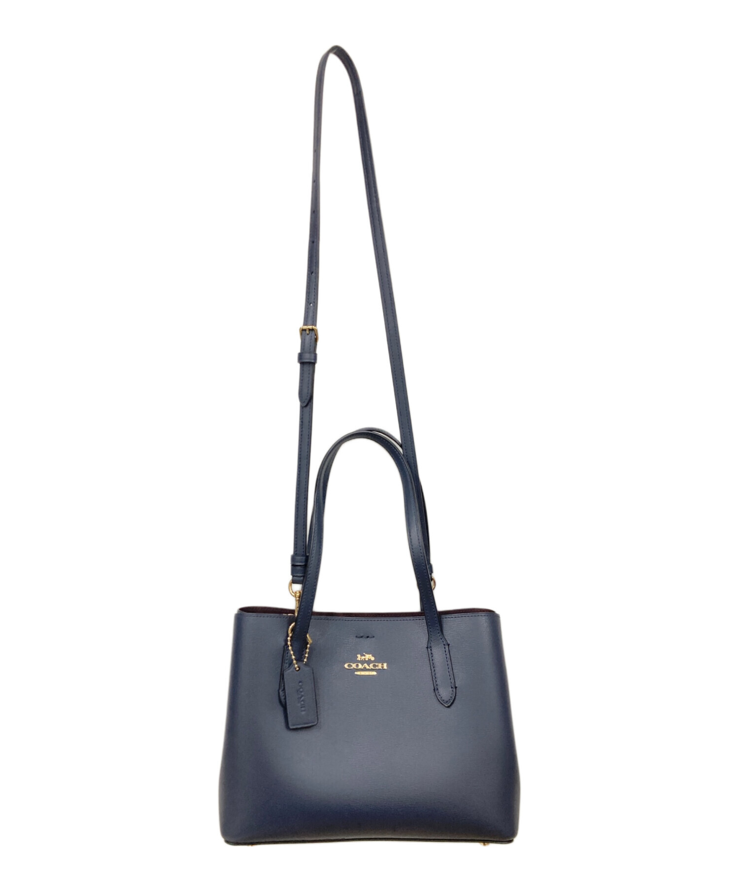 中古・古着通販】COACH (コーチ) 2WAYショルダーバッグ ネイビー