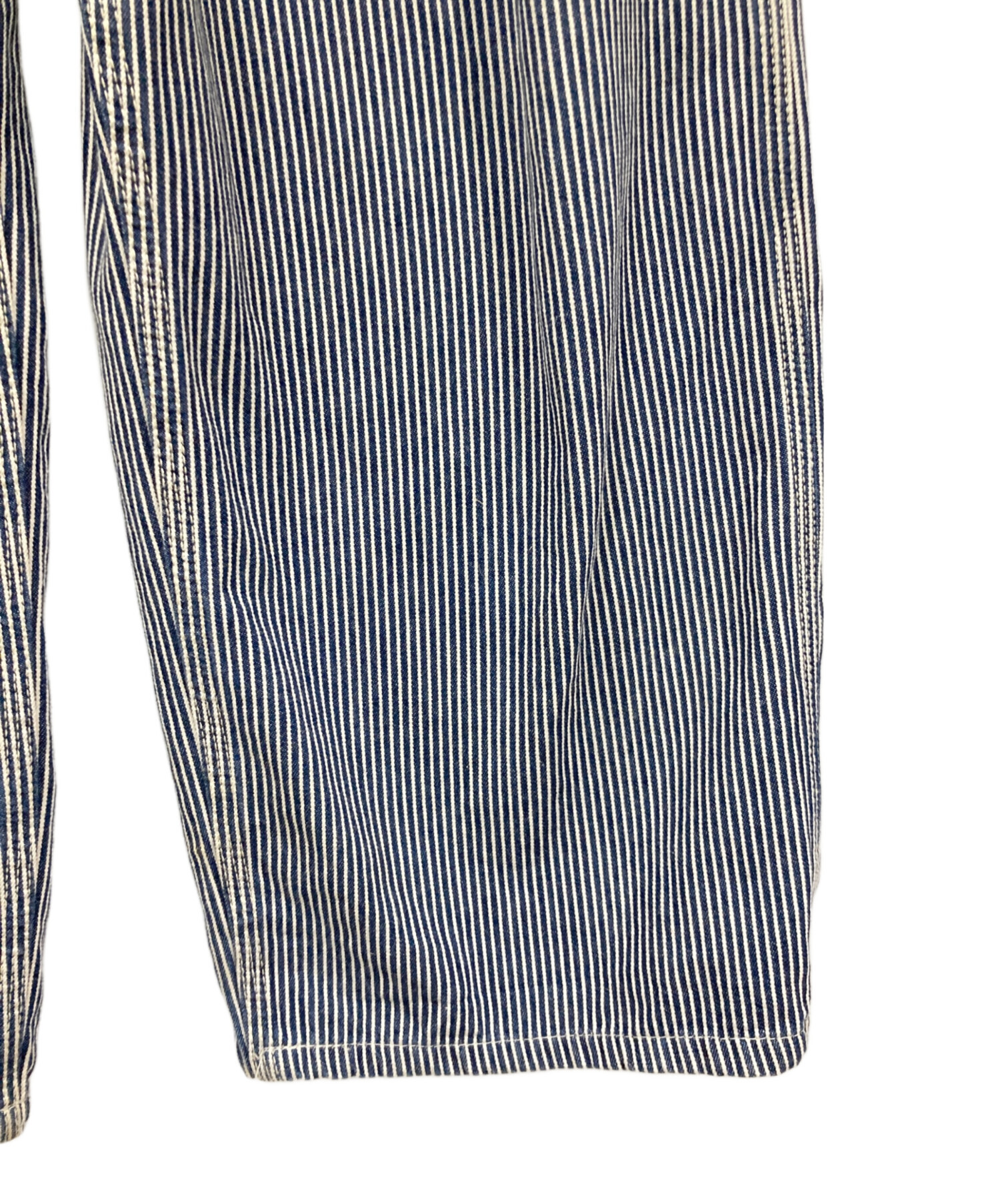 中古・古着通販】LEE (リー) ヒッコリーオーバーオール ホワイト