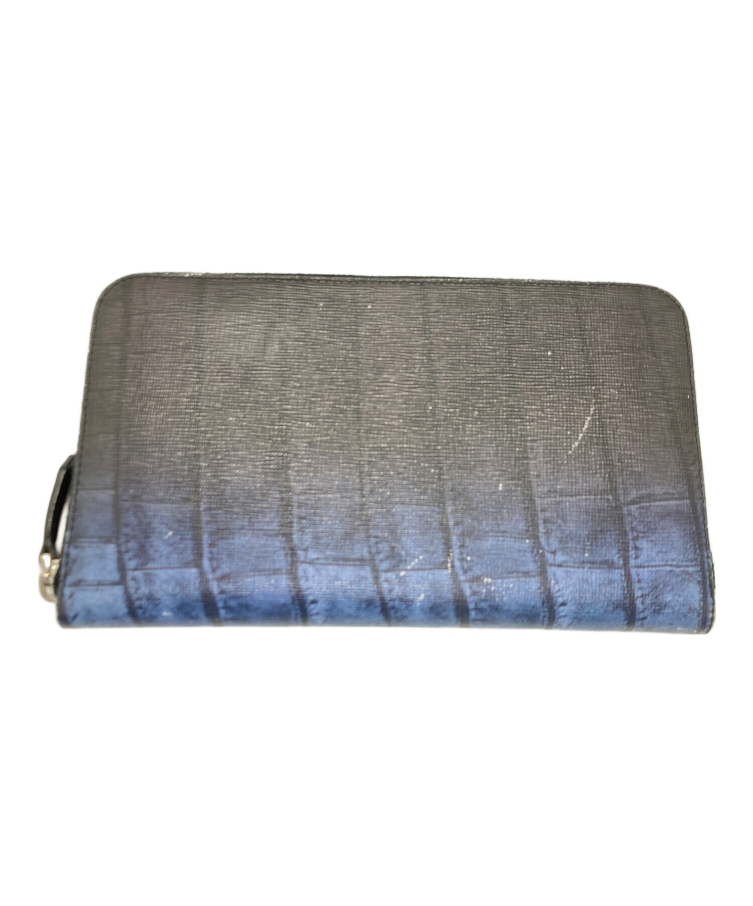 専用  FENDI財布中古 中古・古着通販】FENDI (フェンディ) 長財布 ブルー×ブラック
