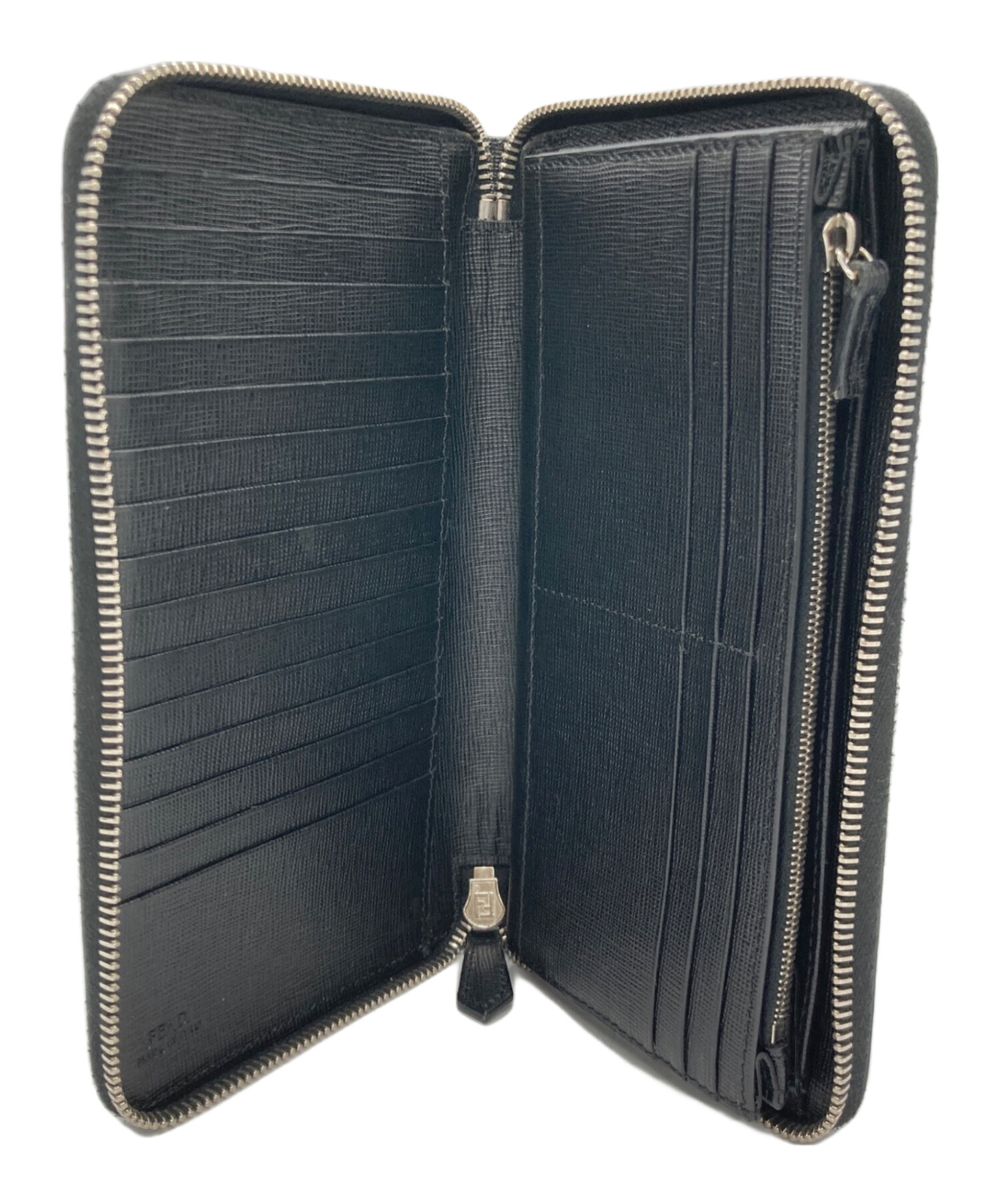 専用  FENDI財布中古 中古・古着通販】FENDI (フェンディ) 長財布 ブルー×ブラック