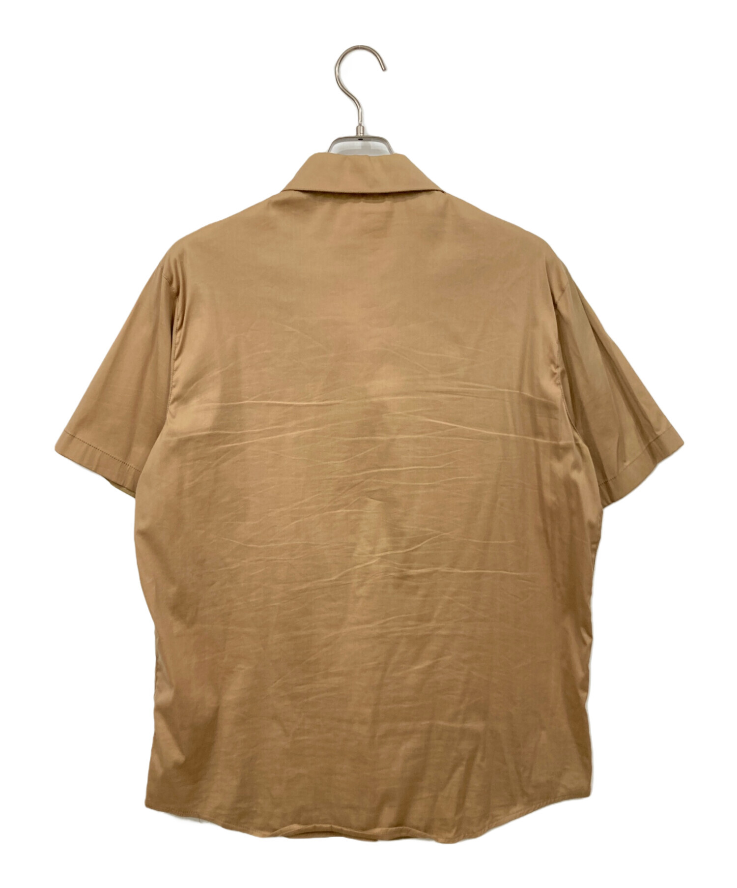中古・古着通販】PRADA (プラダ) 半袖シャツ ブラウン サイズ:SIZE M