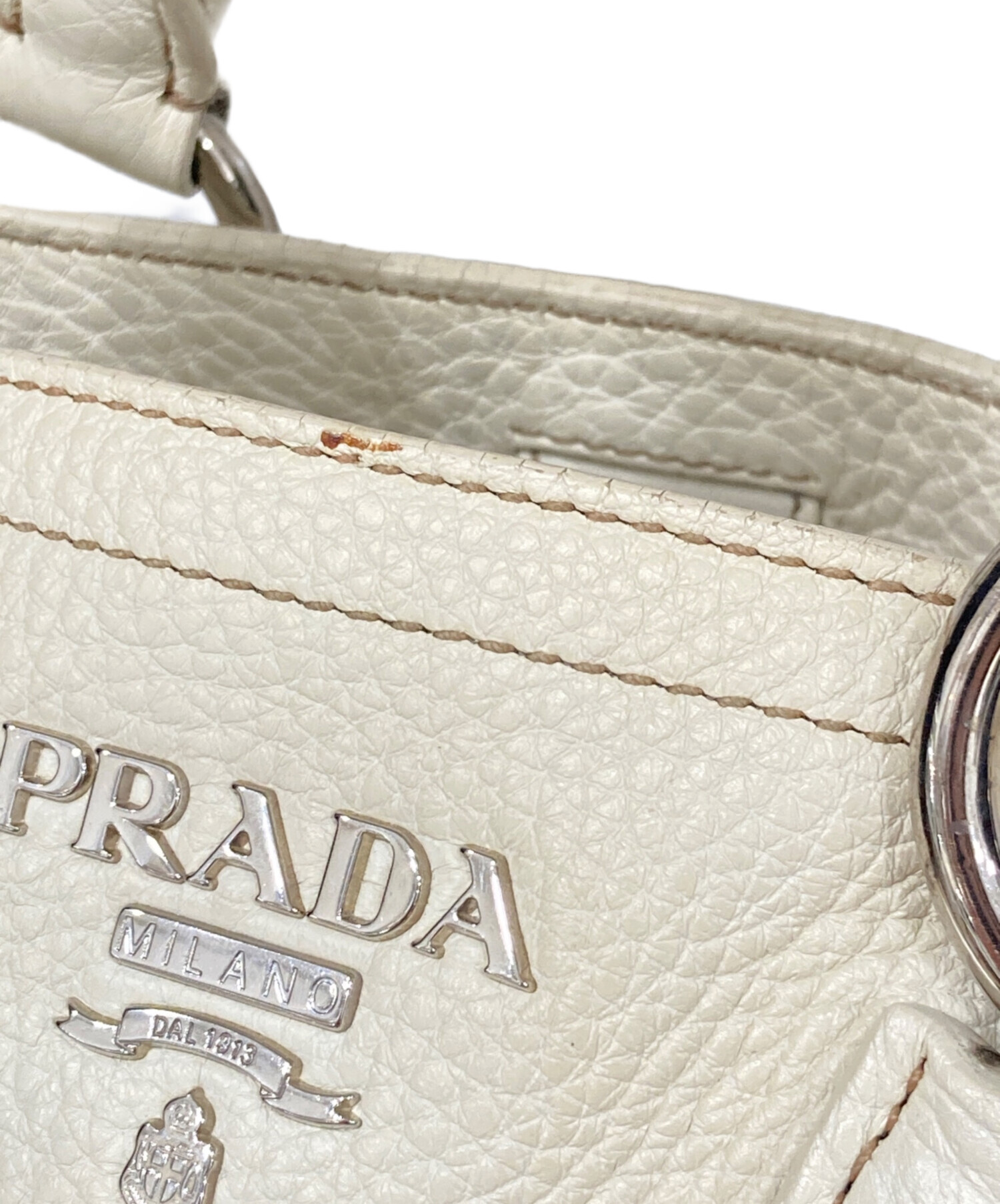 中古・古着通販】PRADA (プラダ) 2WAYトートバッグ アイボリー