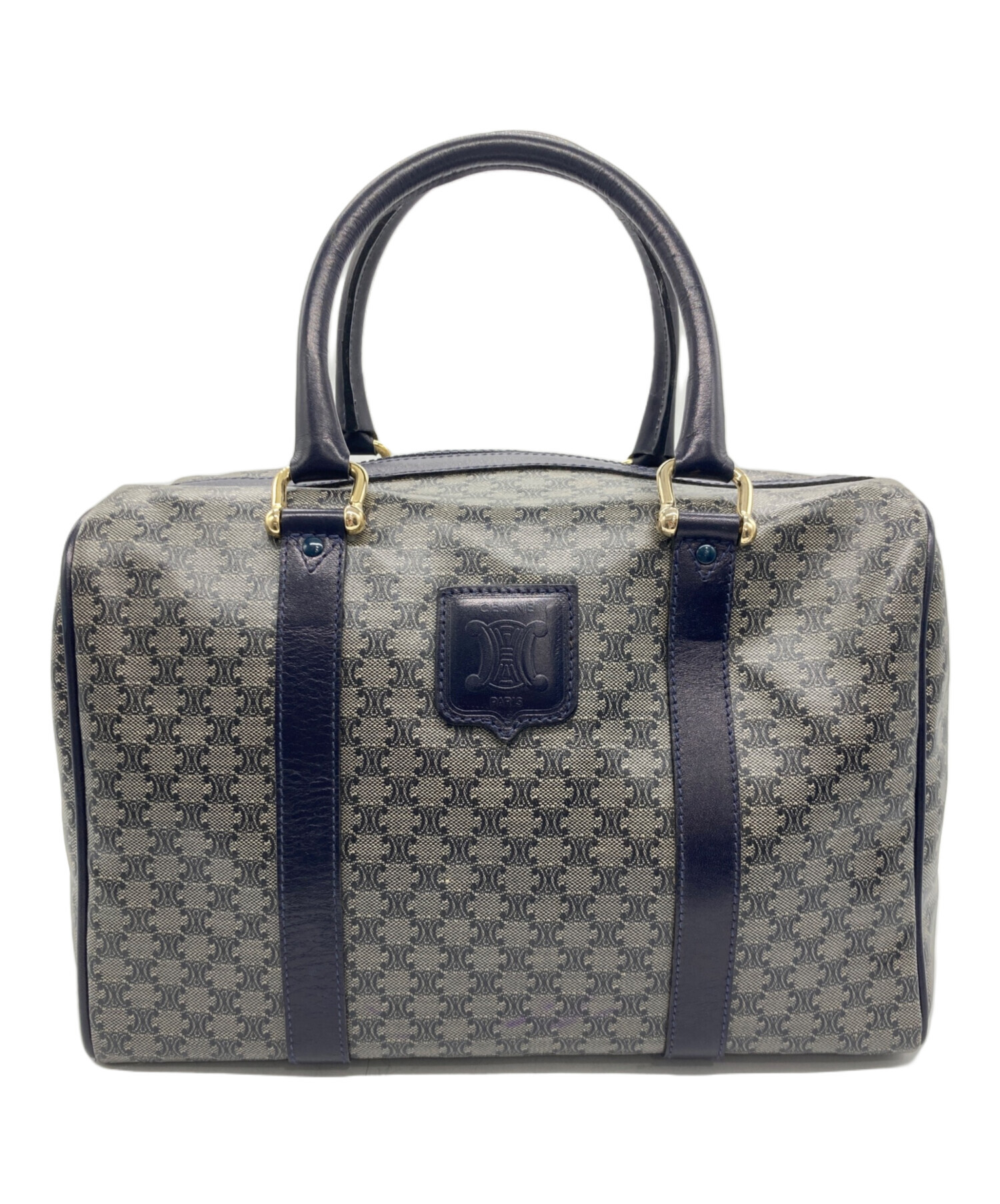 CELINE セリーヌ ボストンバッグ（保存袋・南京錠・ネームタグ付き） 中古・古着通販】CELINE (セリーヌ) ミニボストンバッグ グレー