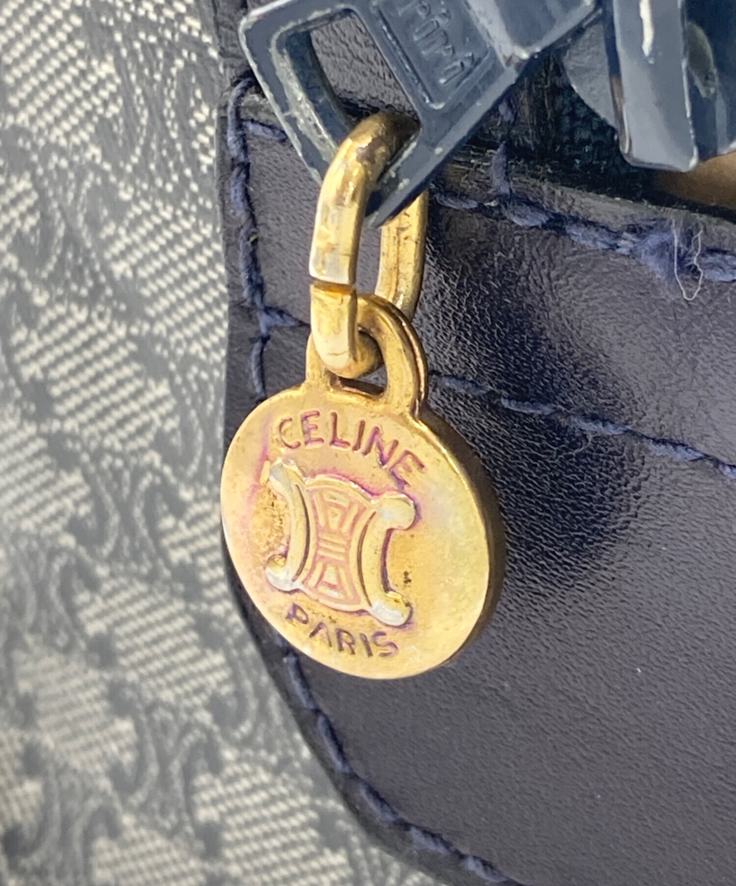 中古・古着通販】CELINE (セリーヌ) ミニボストンバッグ グレー