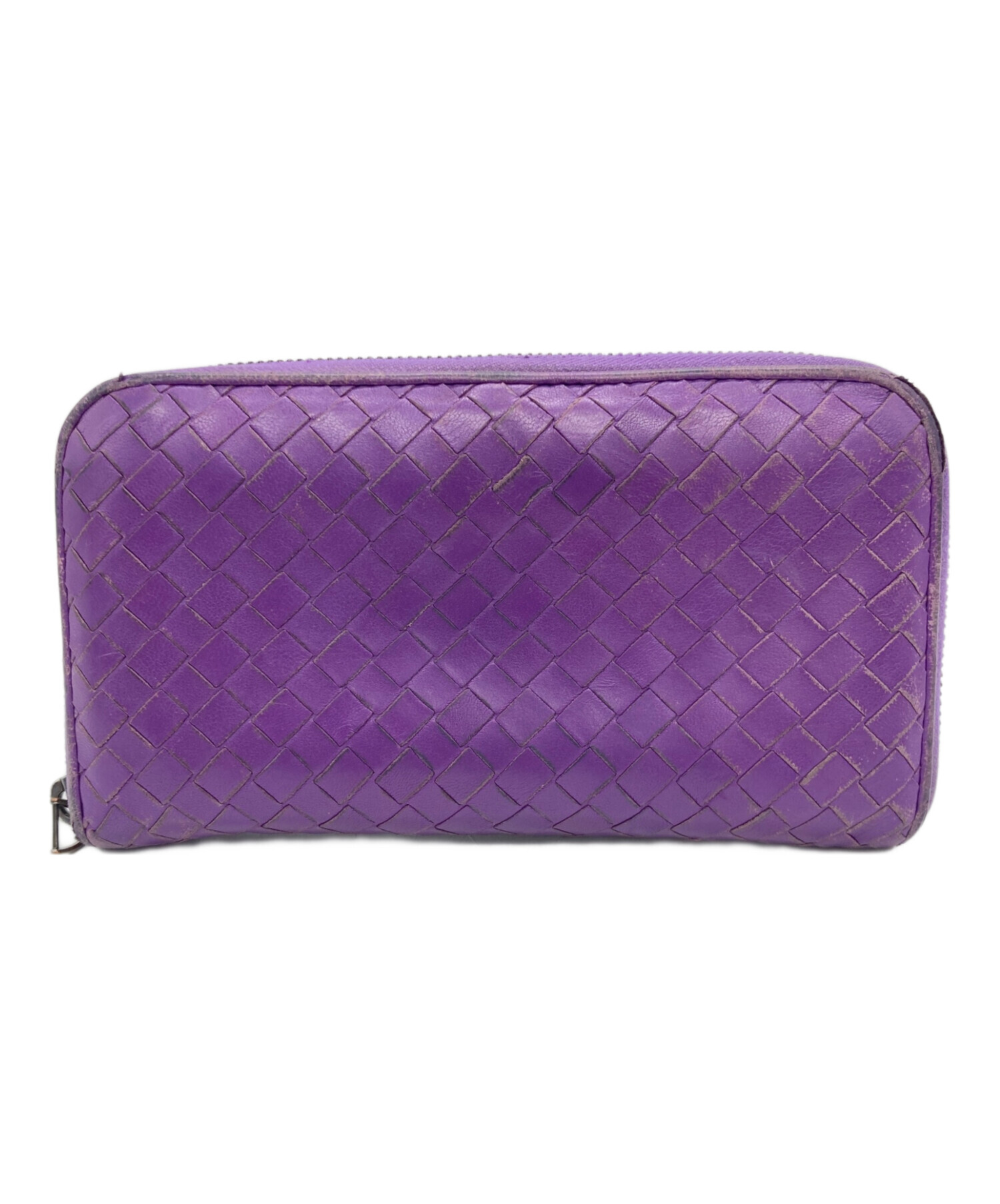 中古・古着通販】BOTTEGA VENETA (ボッテガベネタ) 長財布 パープル