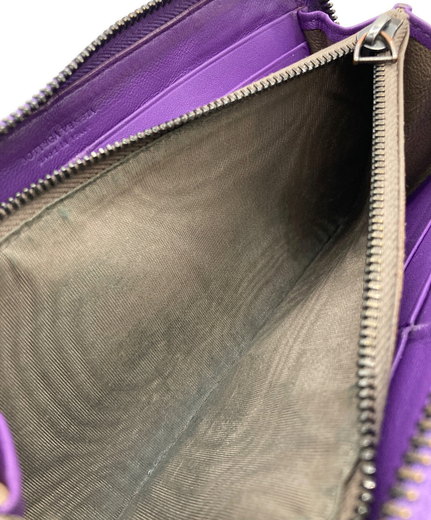中古・古着通販】BOTTEGA VENETA (ボッテガベネタ) 長財布 パープル