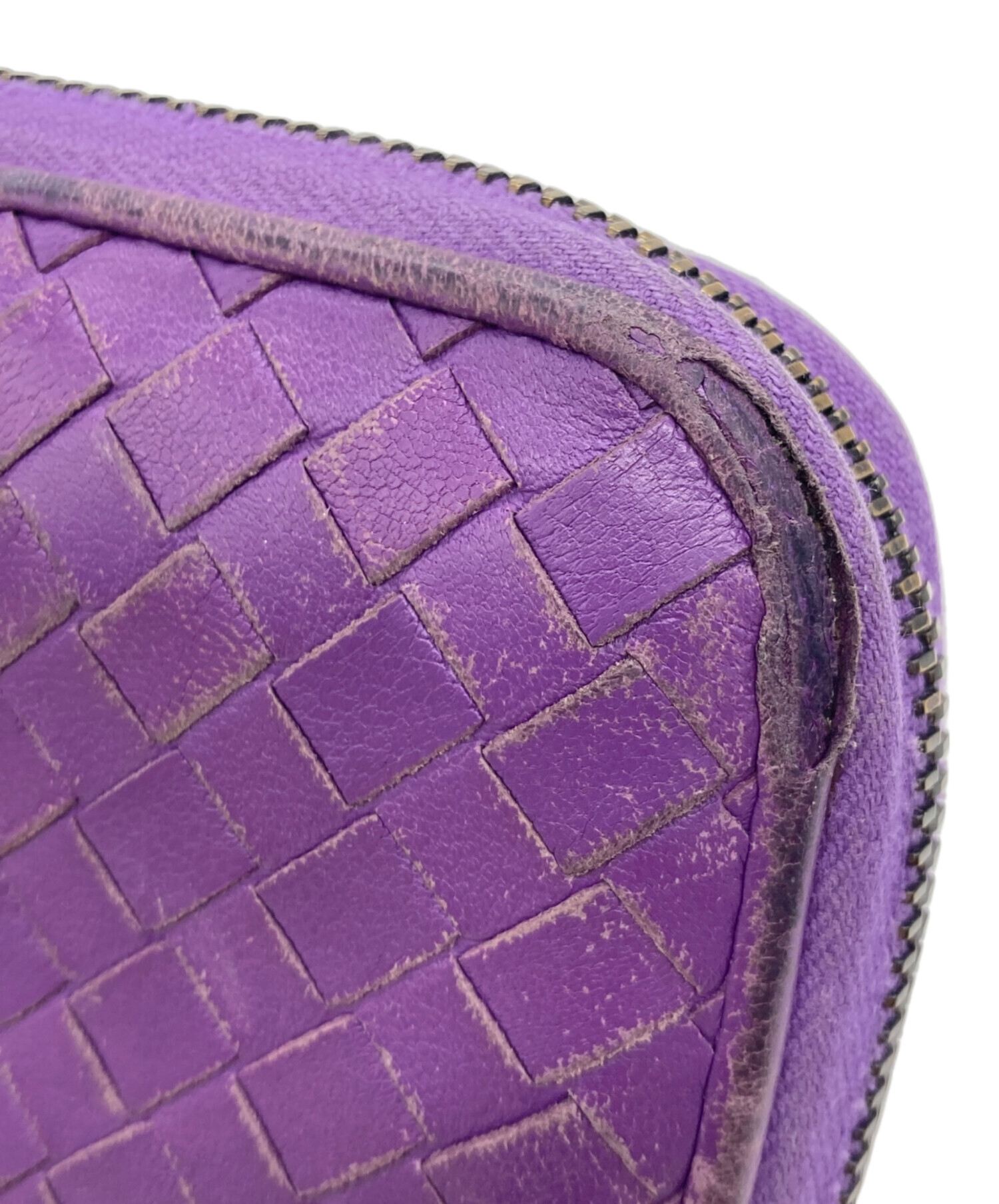 中古・古着通販】BOTTEGA VENETA (ボッテガベネタ) 長財布 パープル