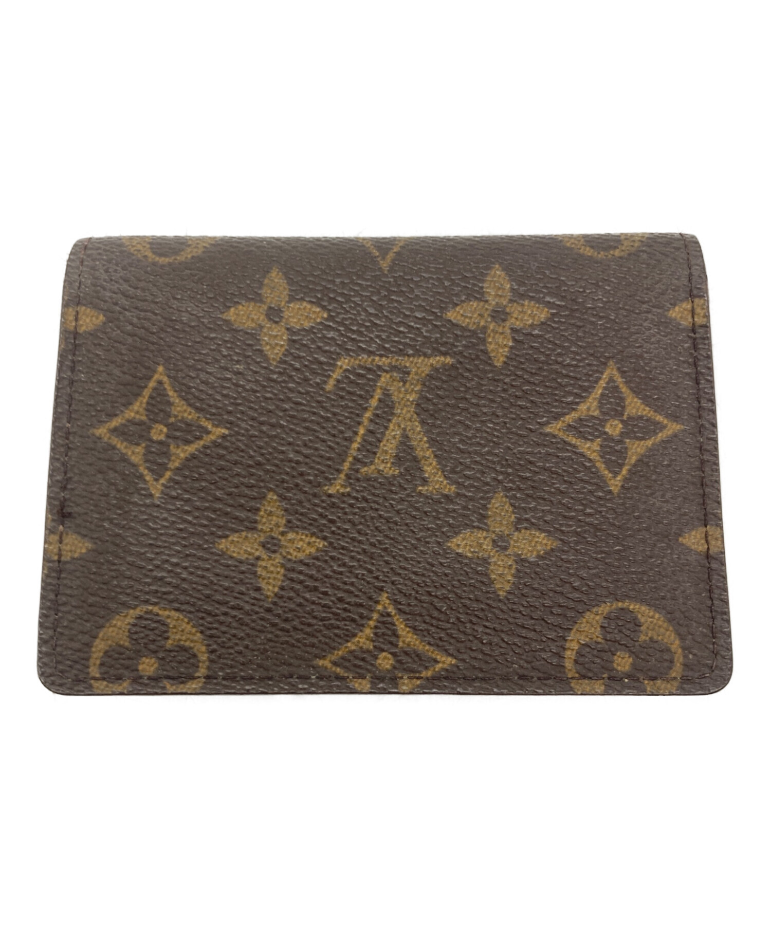 ヴィトンブラウンレザー パスケース 中古・古着通販】LOUIS VUITTON (ルイ ヴィトン) パスケース/ポルト2