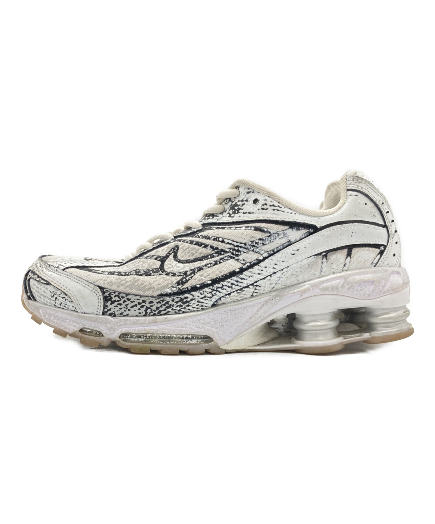 中古・古着通販】NIKE (ナイキ) SHOX RIDE 2 ブラック×ホワイト サイズ