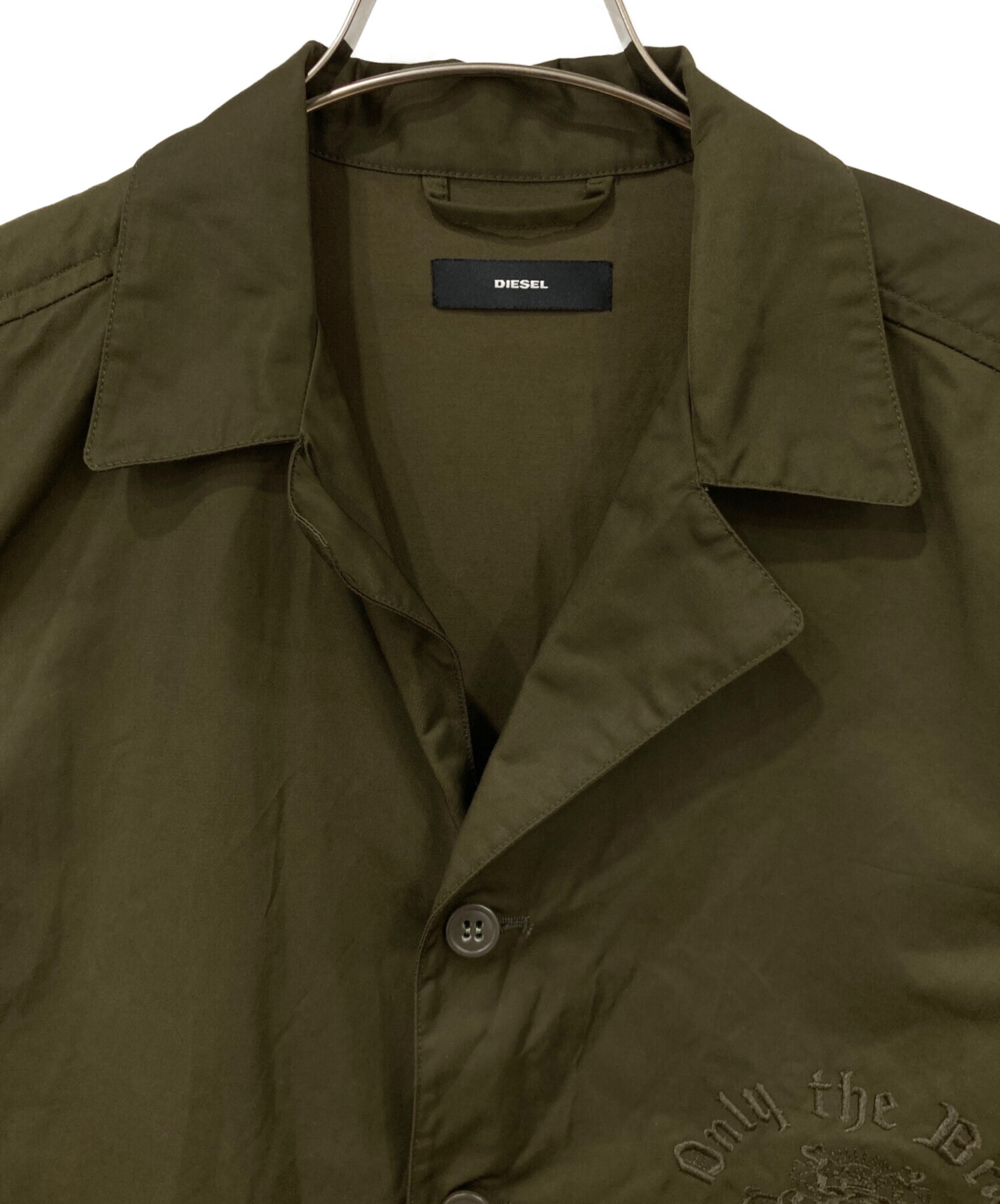 中古・古着通販】DIESEL (ディーゼル) シャツジャケット オリーブ