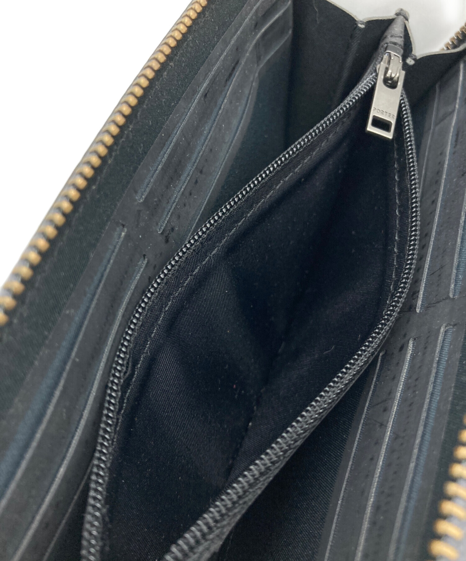 中古・古着通販】PORTER (ポーター) 長財布 ブラック｜ブランド・古着