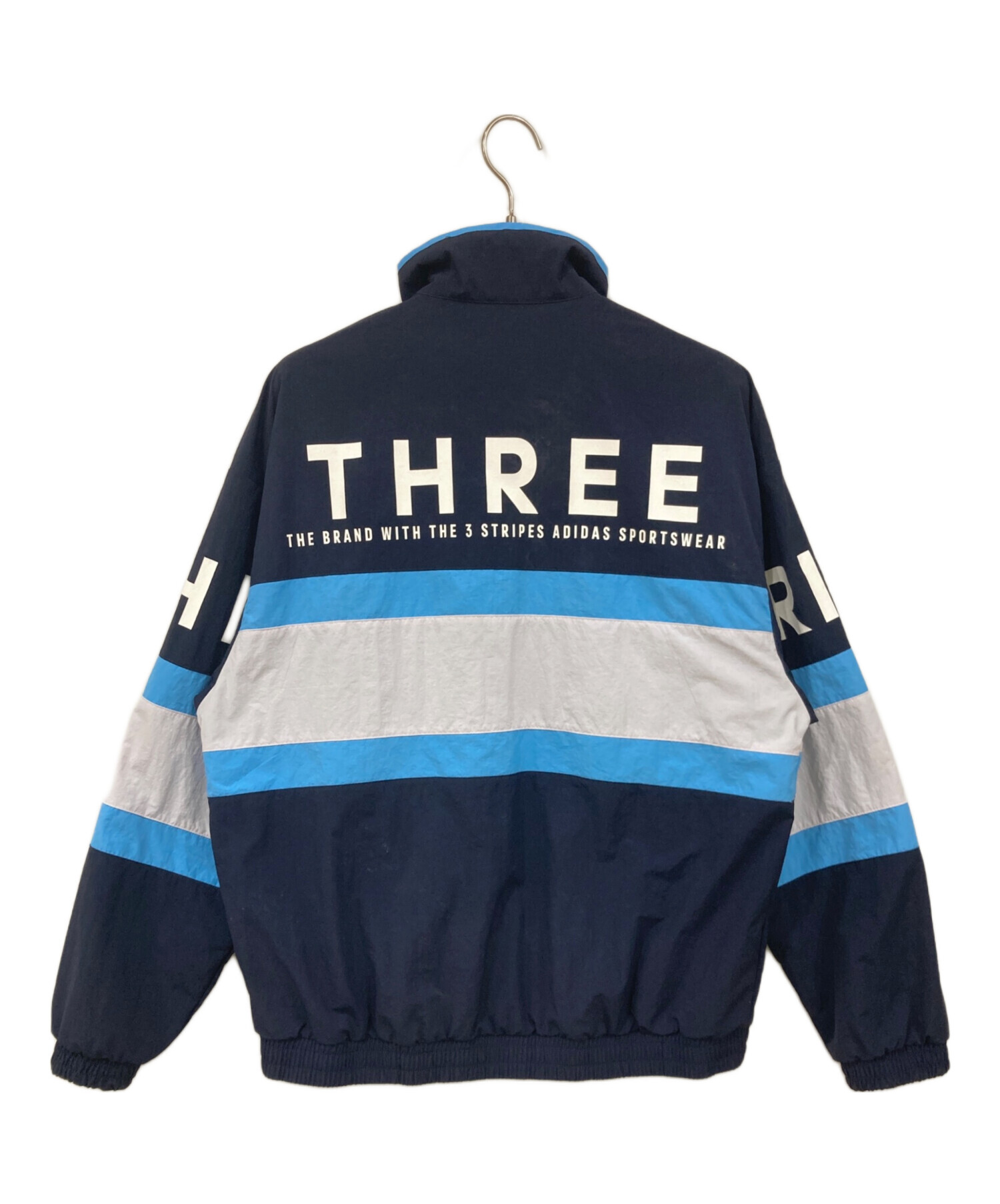 中古・古着通販】adidas (アディダス) セットアップジャージ ネイビー