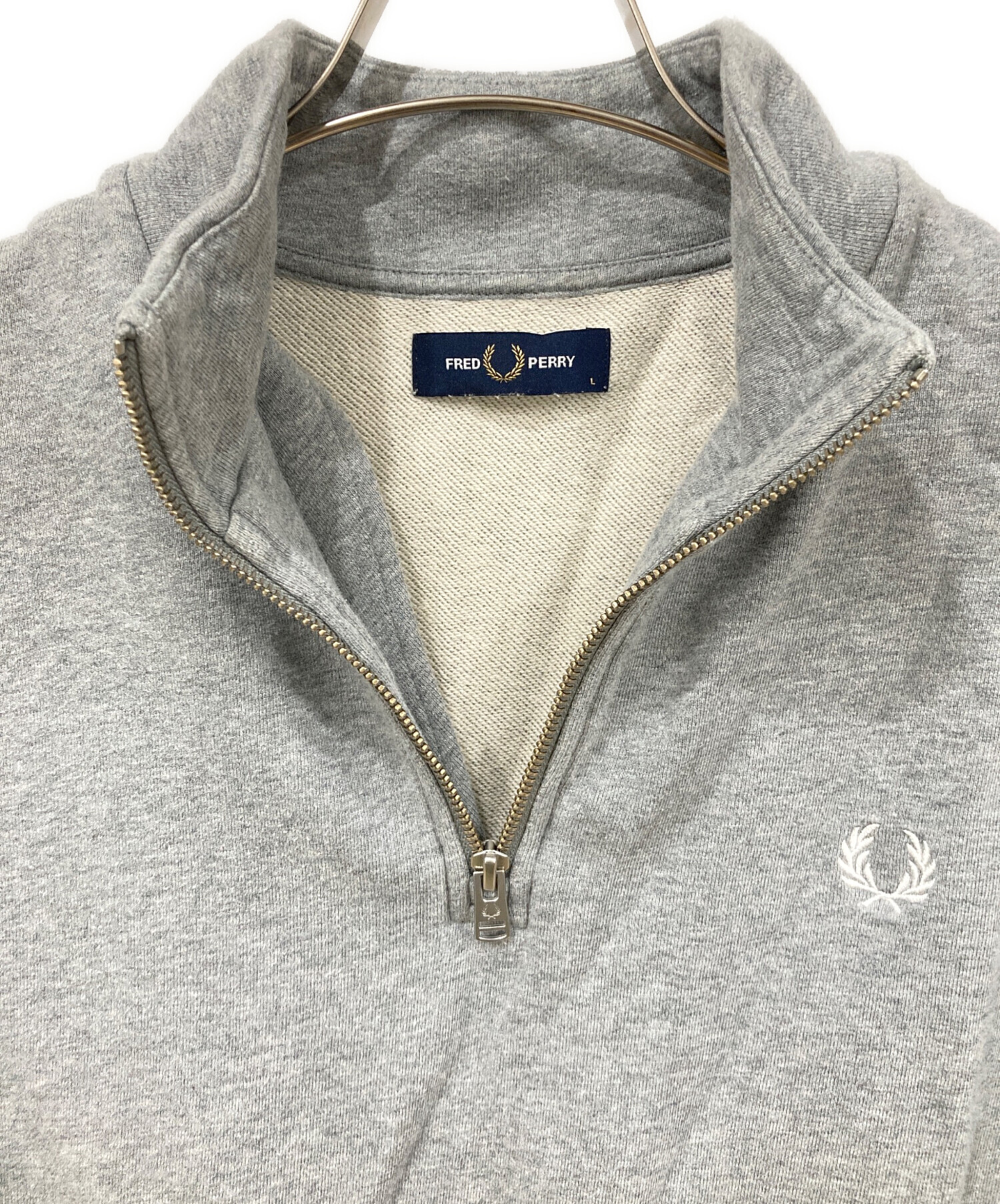 中古・古着通販】FRED PERRY (フレッドペリー) ハーフジップスウェット