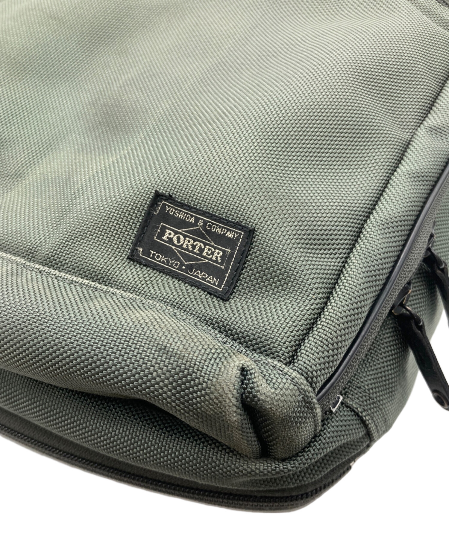 中古・古着通販】PORTER (ポーター) 2WAYブリーフケース グリーン