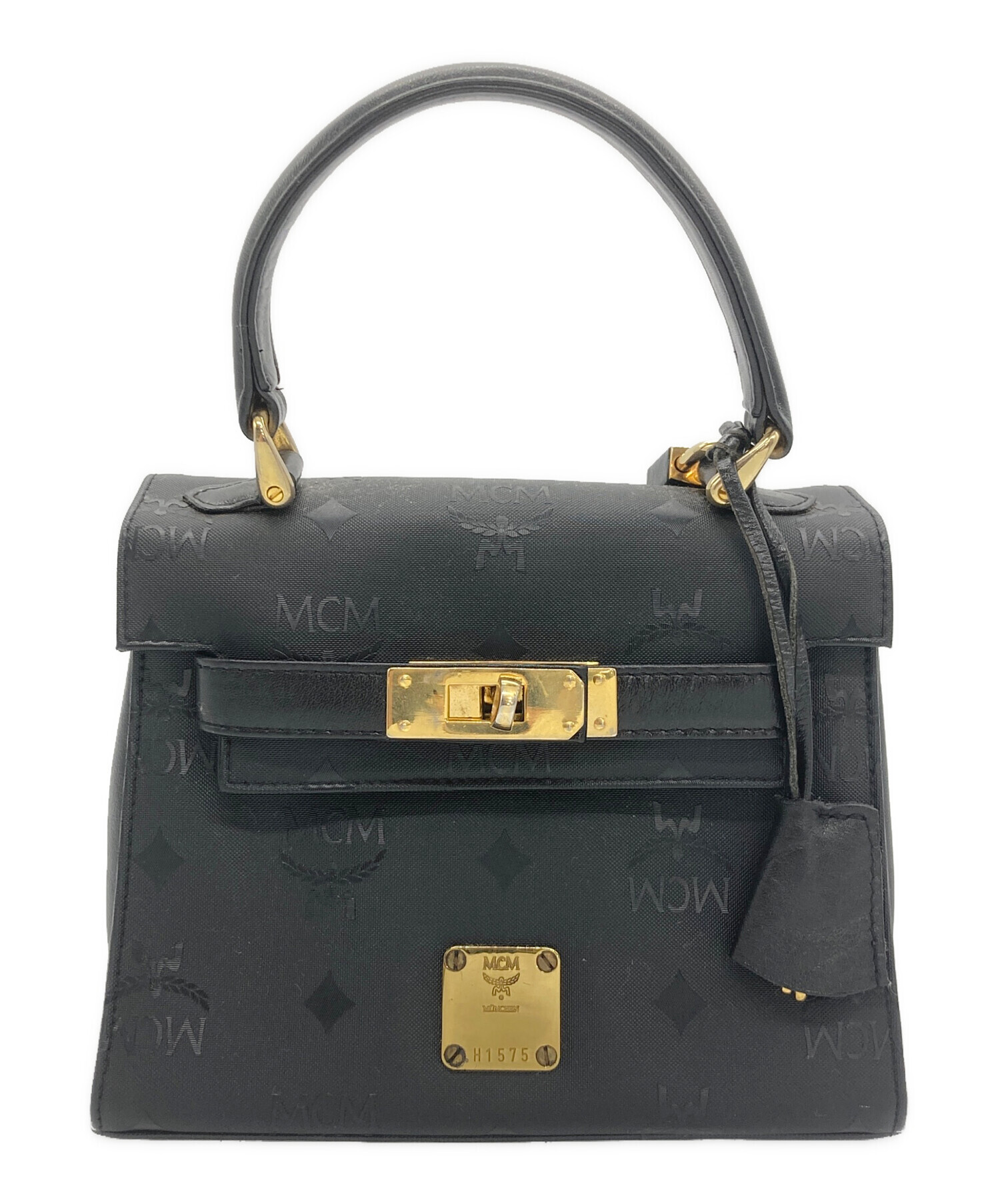 MCM レザーハンドバッグ 中古・古着通販】MCM (エムシーエム) ハンドバッグ/ヴィセトス