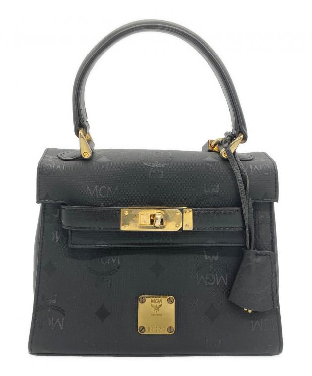 MCM ブラック ハンドバッグ 中古・古着通販】MCM (エムシーエム) ハンドバッグ/ヴィセトス