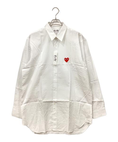 COMME des GARÇONS ホワイト　パフスリーブ　長袖シャツ 中古・古着通販】PLAY COMME des GARCONS (プレイコムデギャルソン