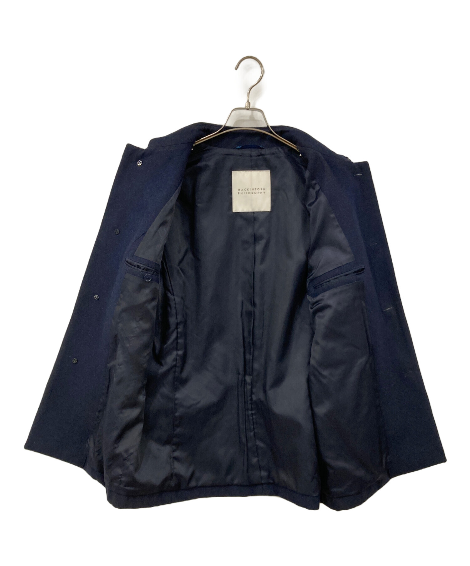 マッキントッシュ　ネイビー　ステンカラーコート　ライナー付き　40サイズ　メンズ 中古・古着通販】MACKINTOSH PHILOSOPHY (マッキントッシュ