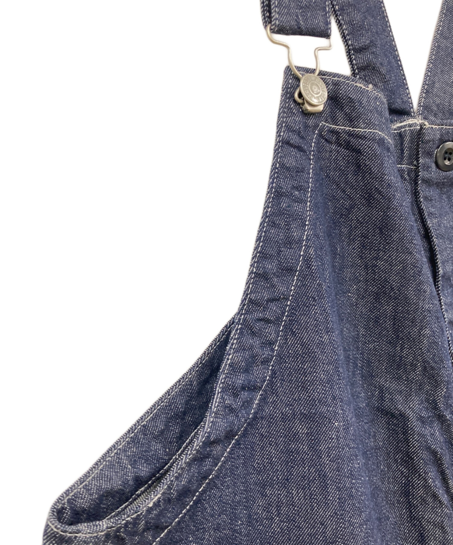 HARVESTY ハーベスティデニムオーバーオールインディゴ　サイズ1M 中古・古着通販】HARVESTY (ハーベスティー) オーバーオール