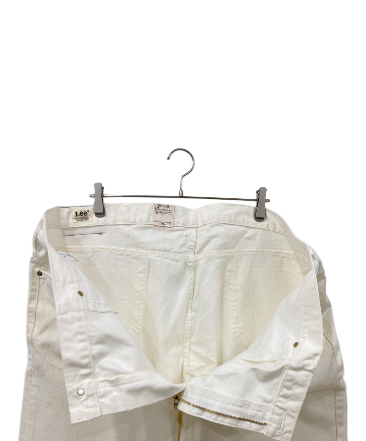 中古・古着通販】LEE (リー) デニムパンツ ホワイト サイズ:50 未使用
