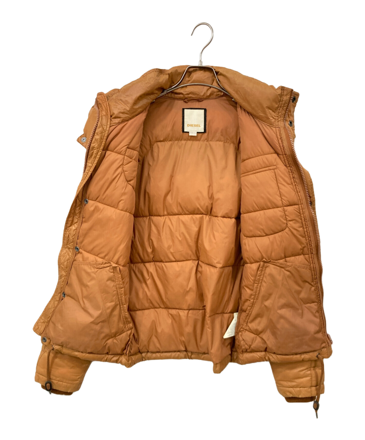 中古・古着通販】DIESEL (ディーゼル) 中綿ジャケット ブラウン サイズ