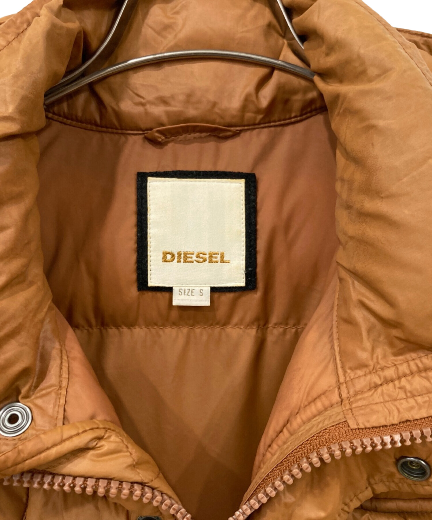 中古・古着通販】DIESEL (ディーゼル) 中綿ジャケット ブラウン サイズ