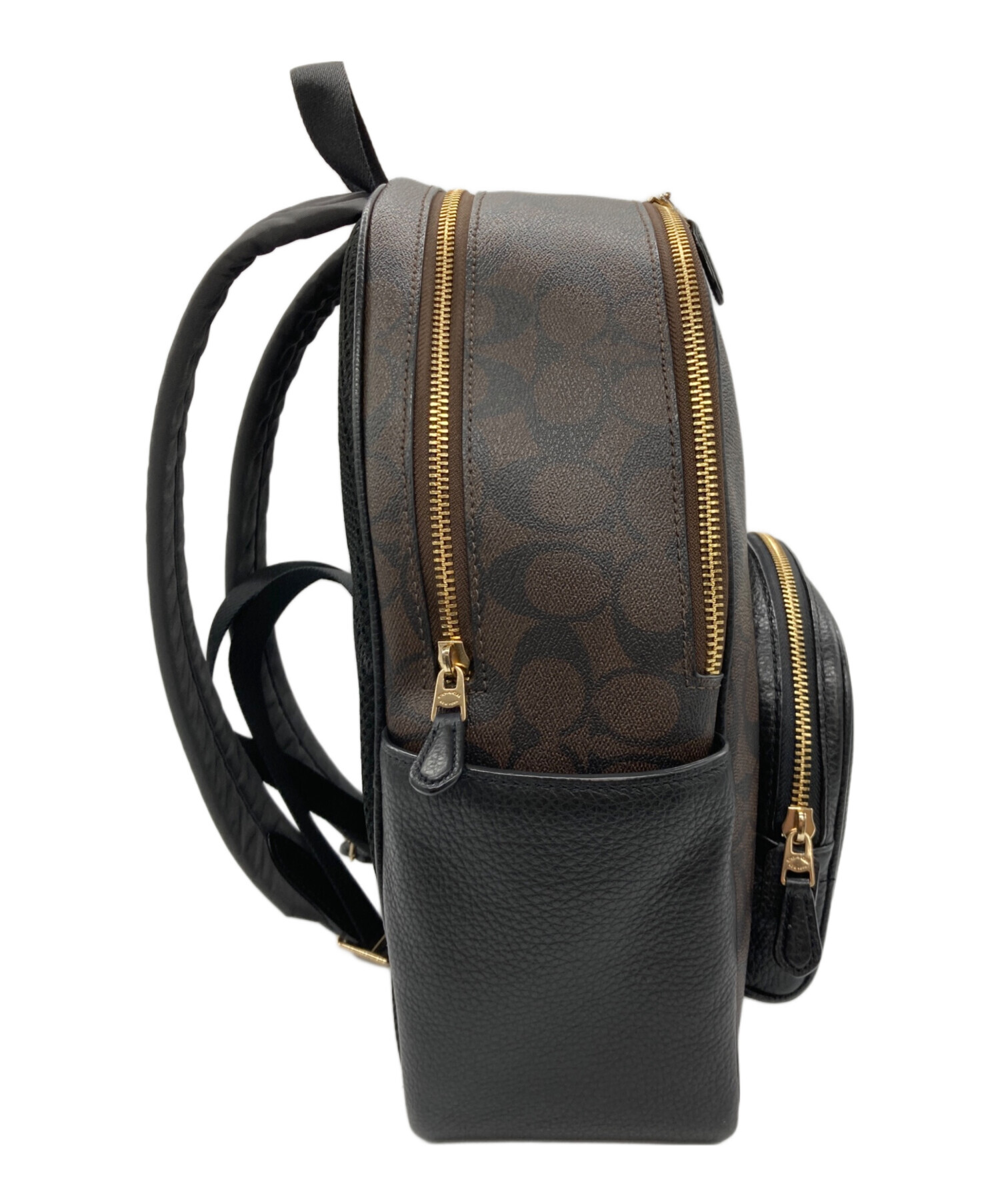 中古・古着通販】COACH (コーチ) リュック/シグネチャー ブラウン