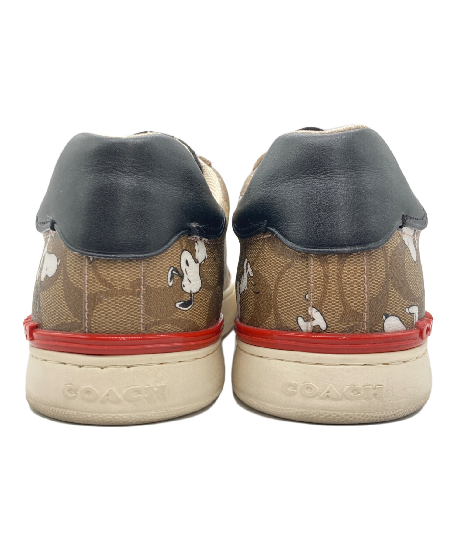 COACH コーチ スニーカー 27cm ベージュ 【古着】【中古】【送料無料】 中古・古着通販】COACH (コーチ) PEANUTS (ピーナッツ) スニーカー