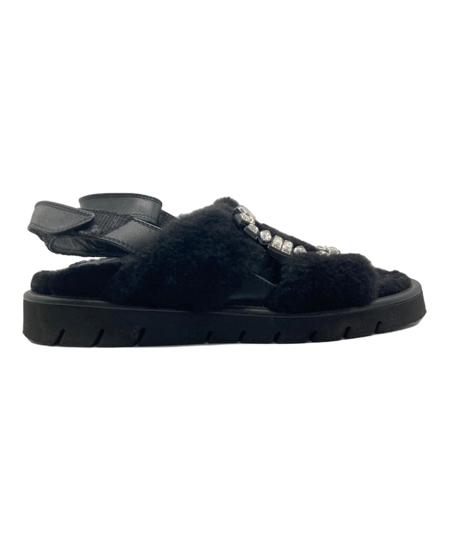 中古・古着通販】Roger Vivier (ロジェ ヴィヴィエ) ボアサンダル
