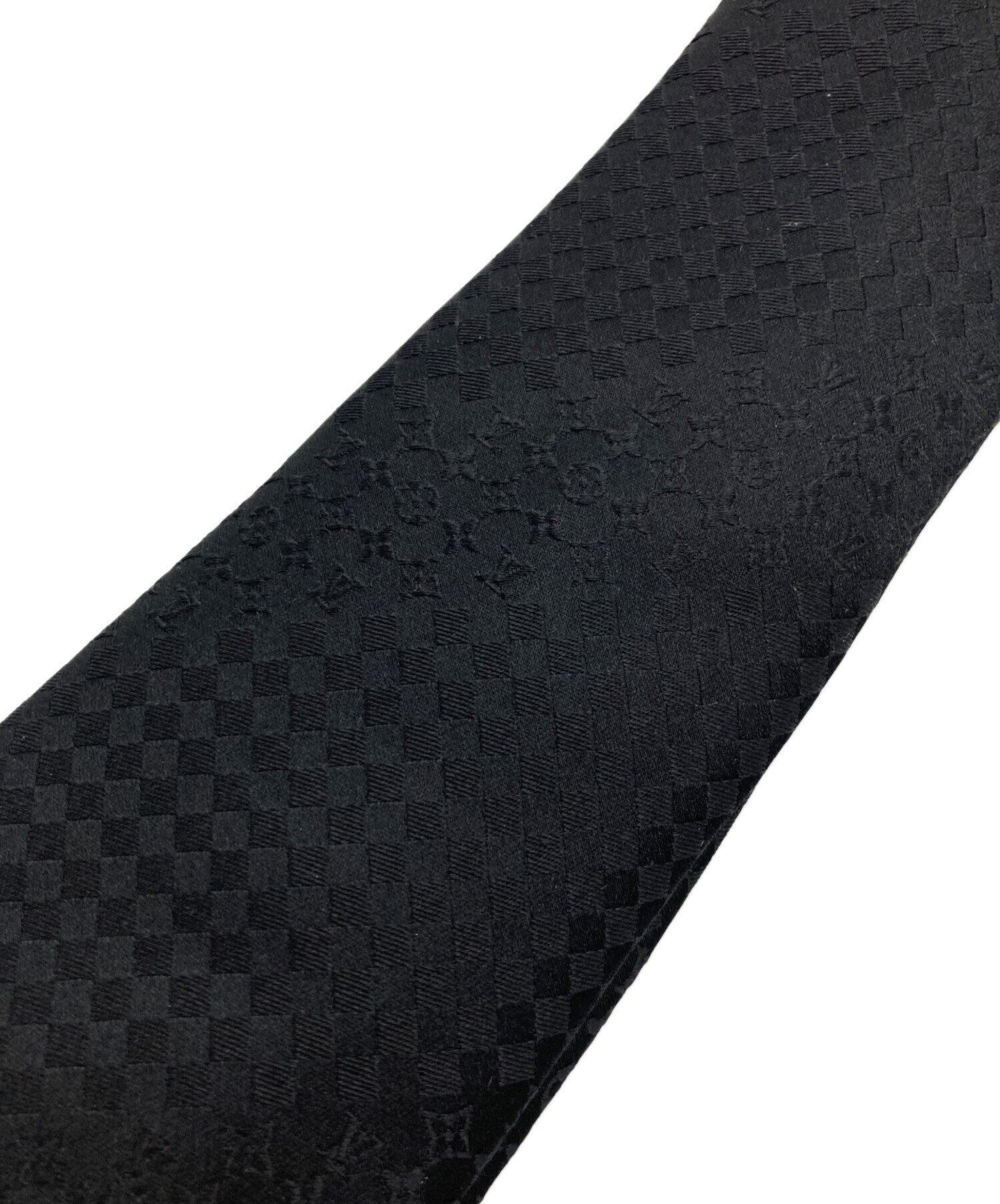LOUIS VUITTON 黒 シルク ネクタイ 中古・古着通販】LOUIS VUITTON (ルイ ヴィトン) シルクネクタイ