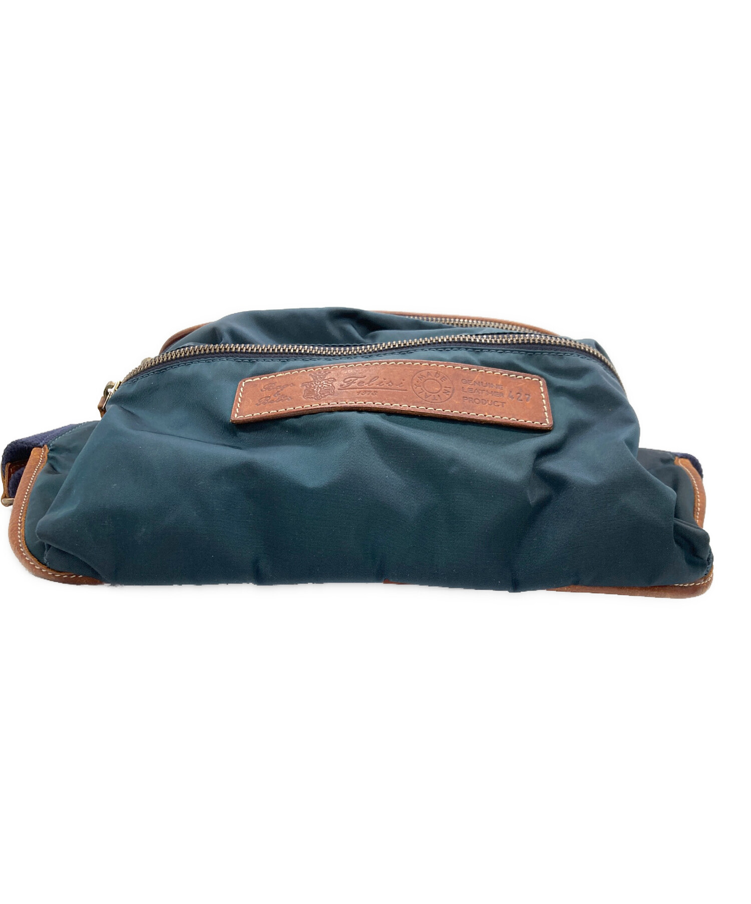中古・古着通販】Felisi (フェリージ) ボディバッグ ネイビー×ブラウン