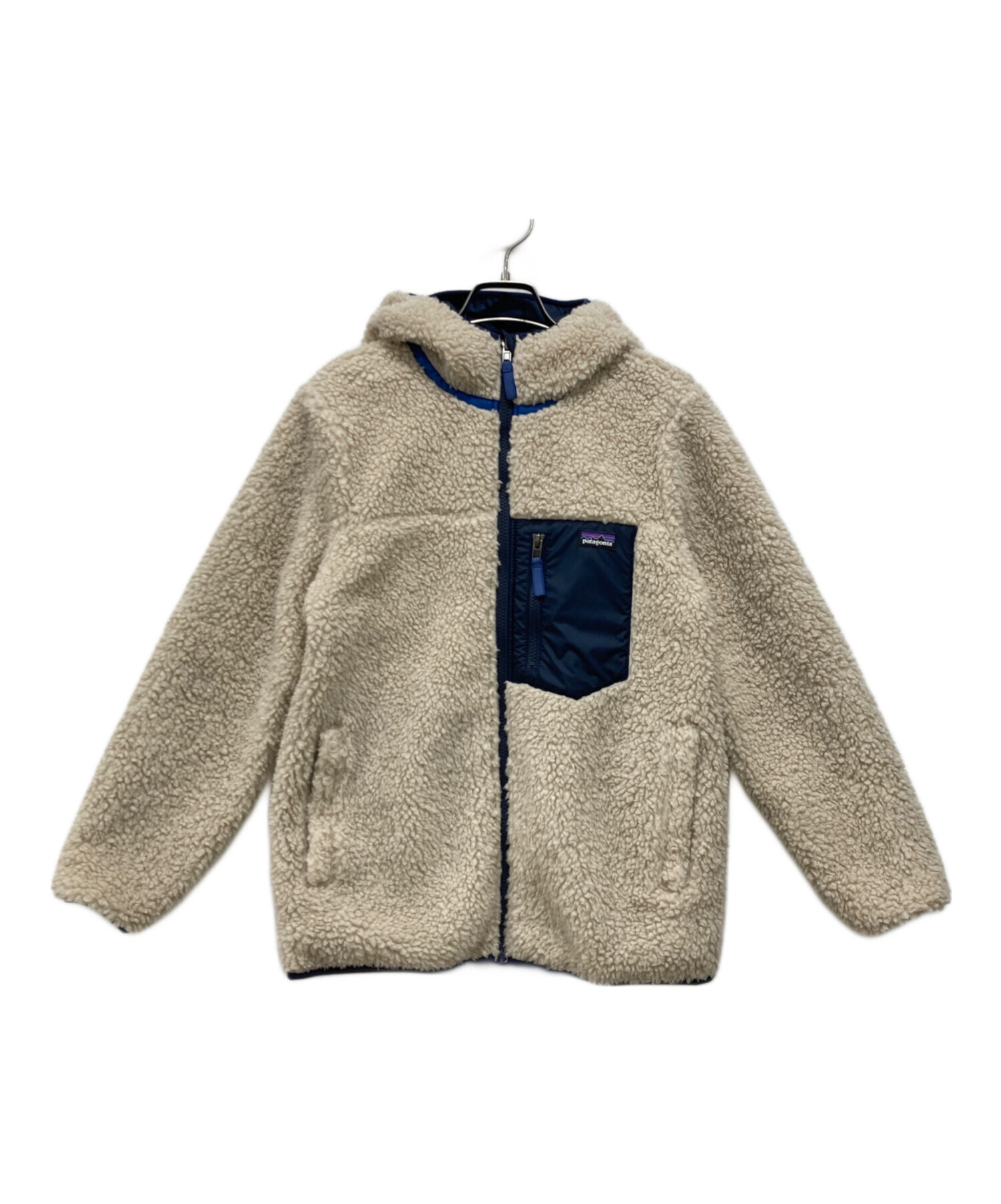 美品☆patagonia リバーシブル　ボア　ネイビー 中古・古着通販】Patagonia (パタゴニア) リバーシブルジャケット