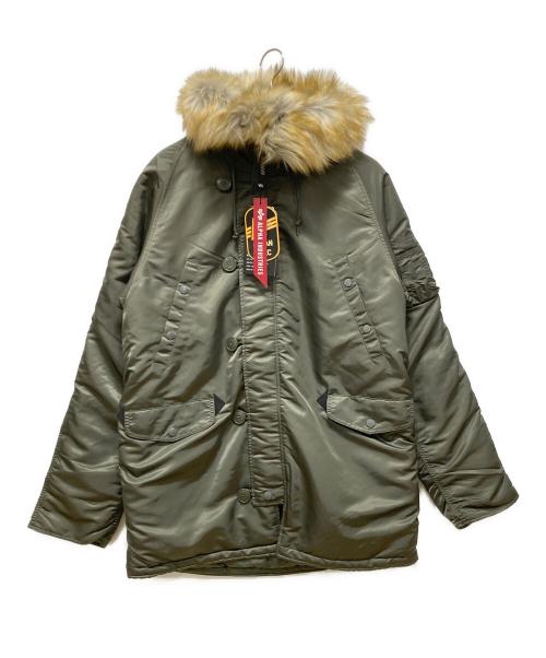 中古・古着通販】ALPHA (アルファ) N-3Bフライトジャケット カーキ