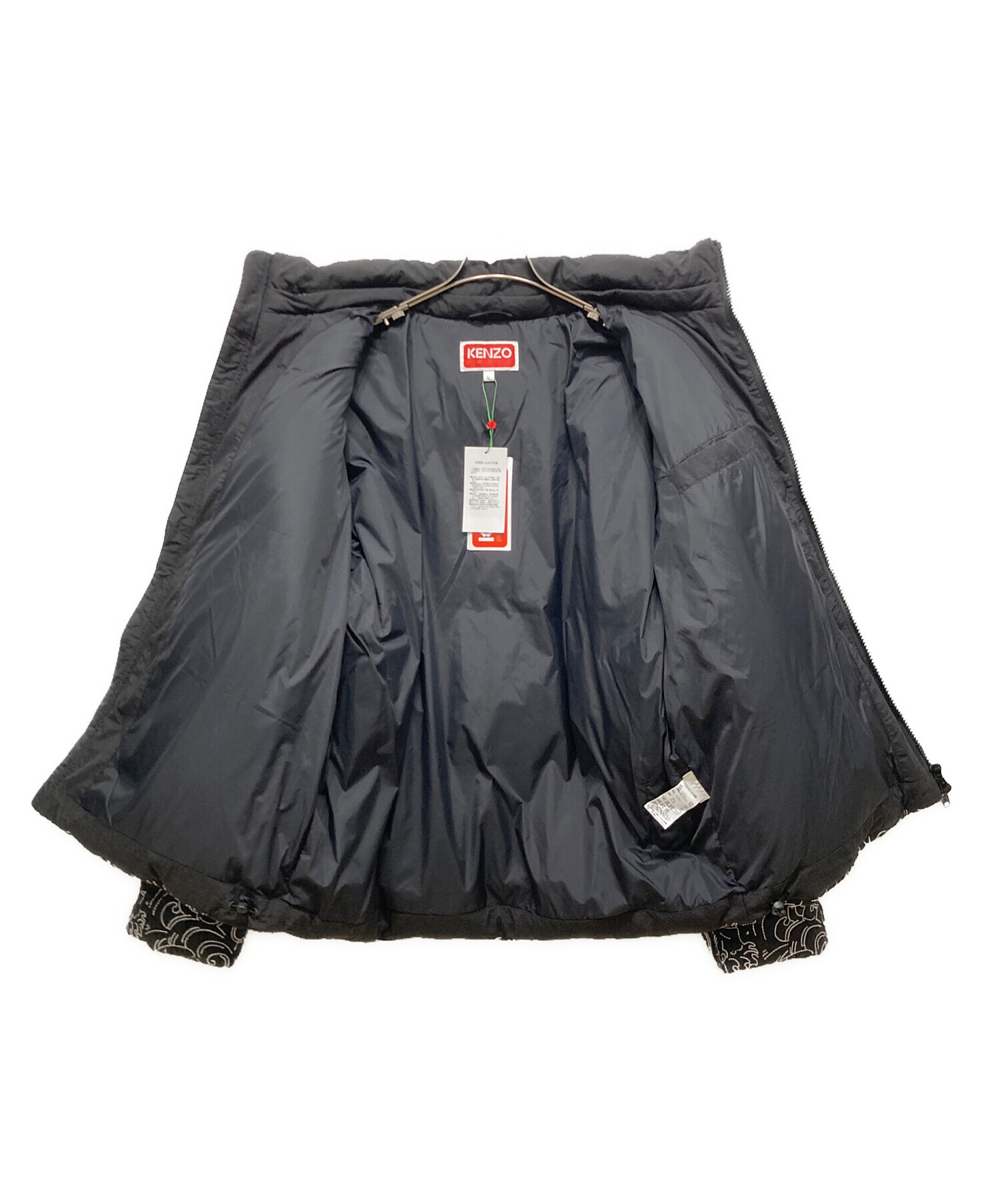 KENZO JAP ダーク生地　グレー ブルゾンジャケット 中古・古着通販】KENZO (ケンゾー) ジャケット ブラック サイズ:L