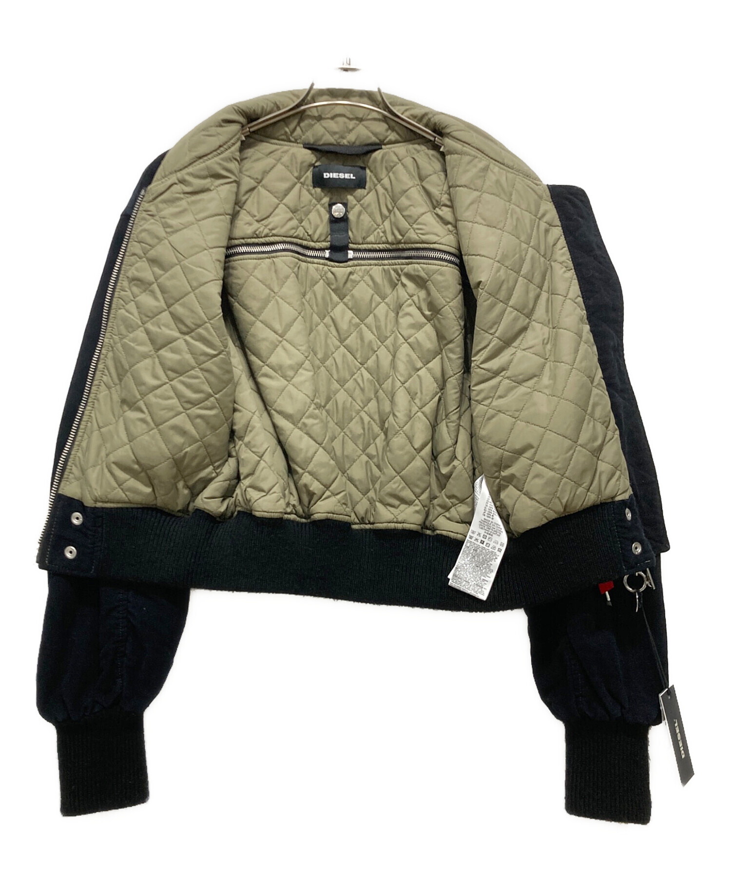 中古・古着通販】DIESEL (ディーゼル) short flight jacket back ZIP