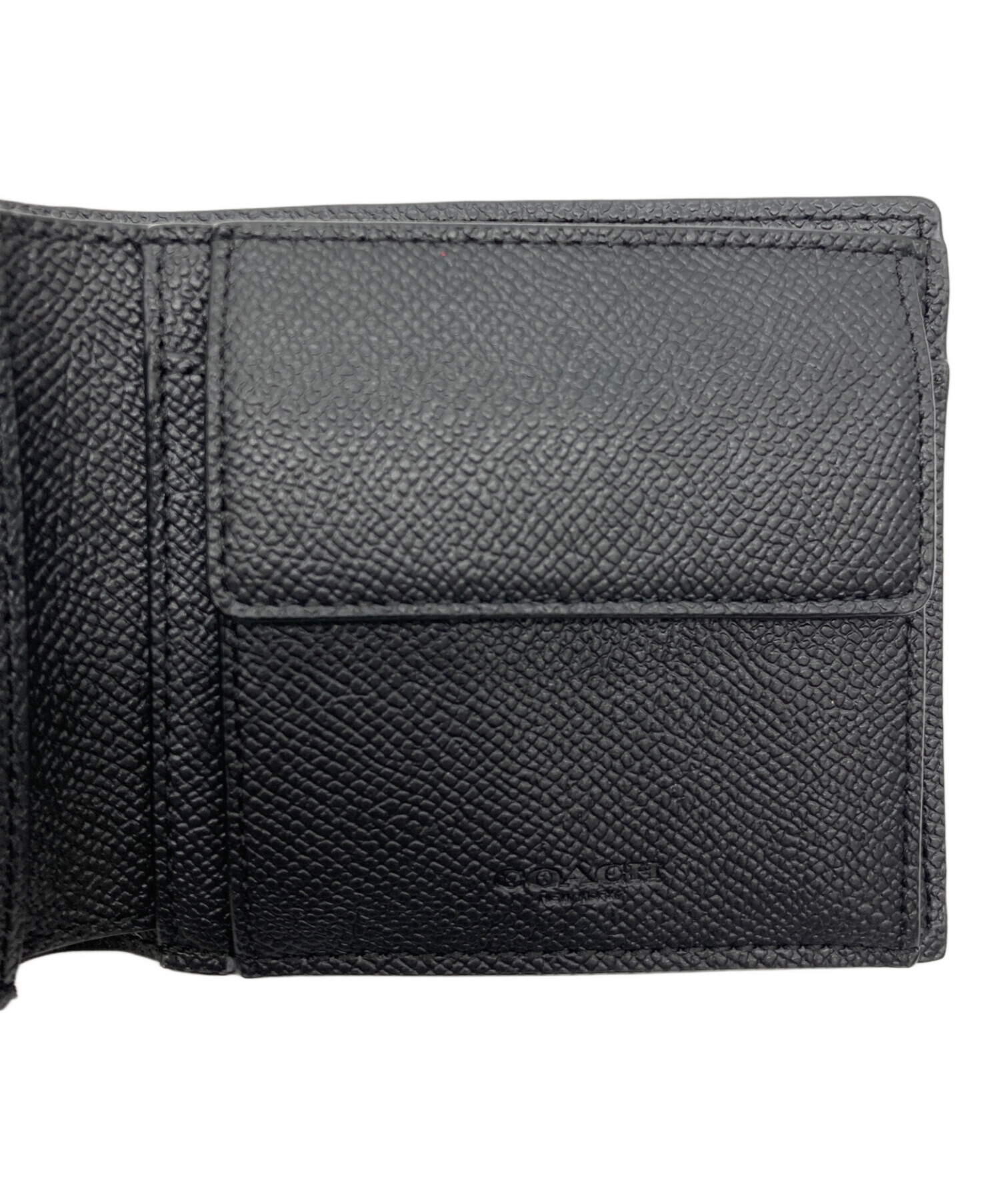 中古・古着通販】COACH (コーチ) 2つ折り財布 ブラック｜ブランド