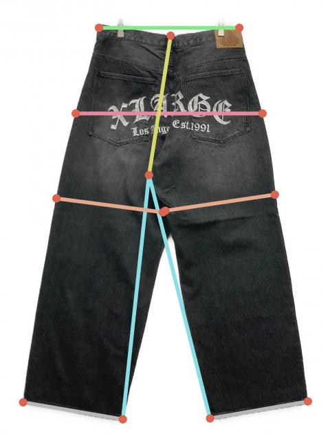 中古・古着通販】X-LARGE (エクストララージ) バギーデニムパンツ