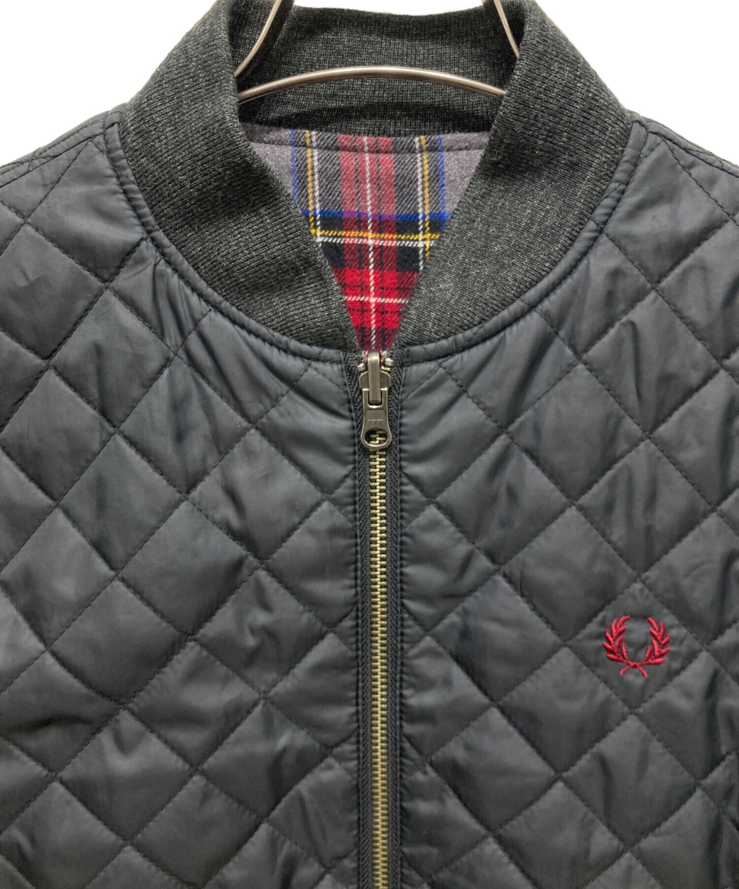 中古・古着通販】FRED PERRY (フレッドペリー) キルティングブルゾン