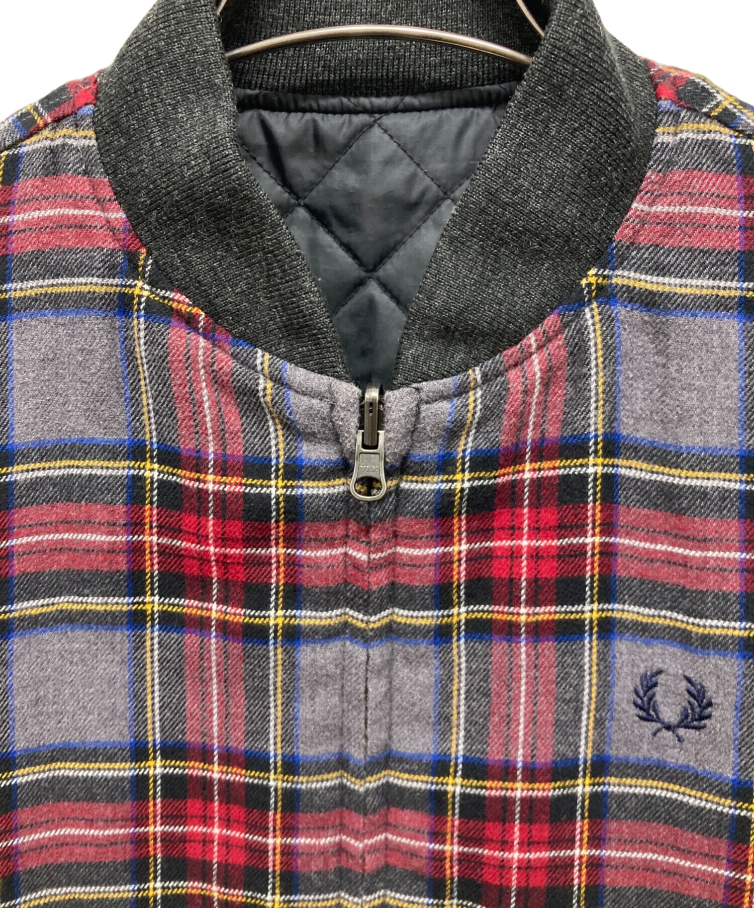 中古・古着通販】FRED PERRY (フレッドペリー) キルティングブルゾン