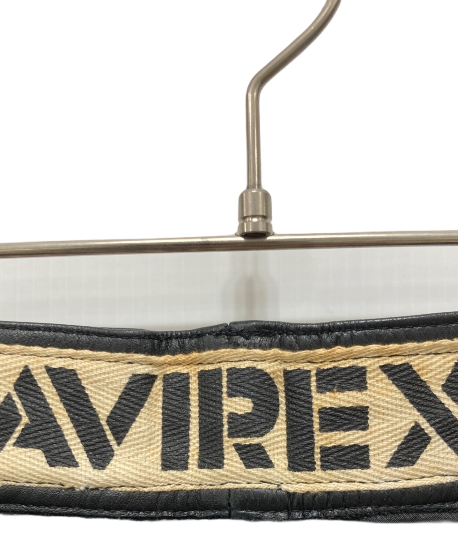 中古・古着通販】AVIREX (アヴィレックス) レザーパンツ ブラック
