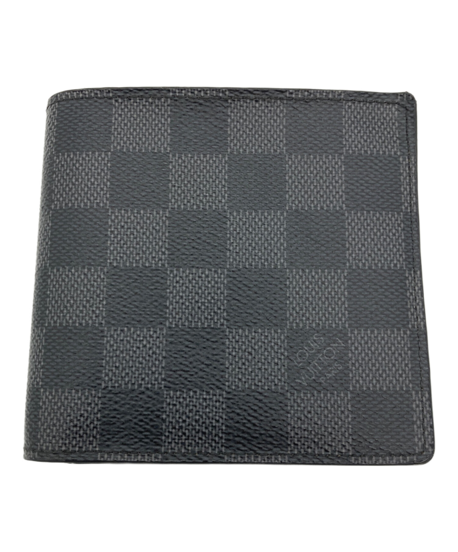 LOUIS VUITTON ダミエ 二つ折り財布 中古 中古・古着通販】LOUIS VUITTON (ルイ ヴィトン) 2つ折り財布/ダミエ