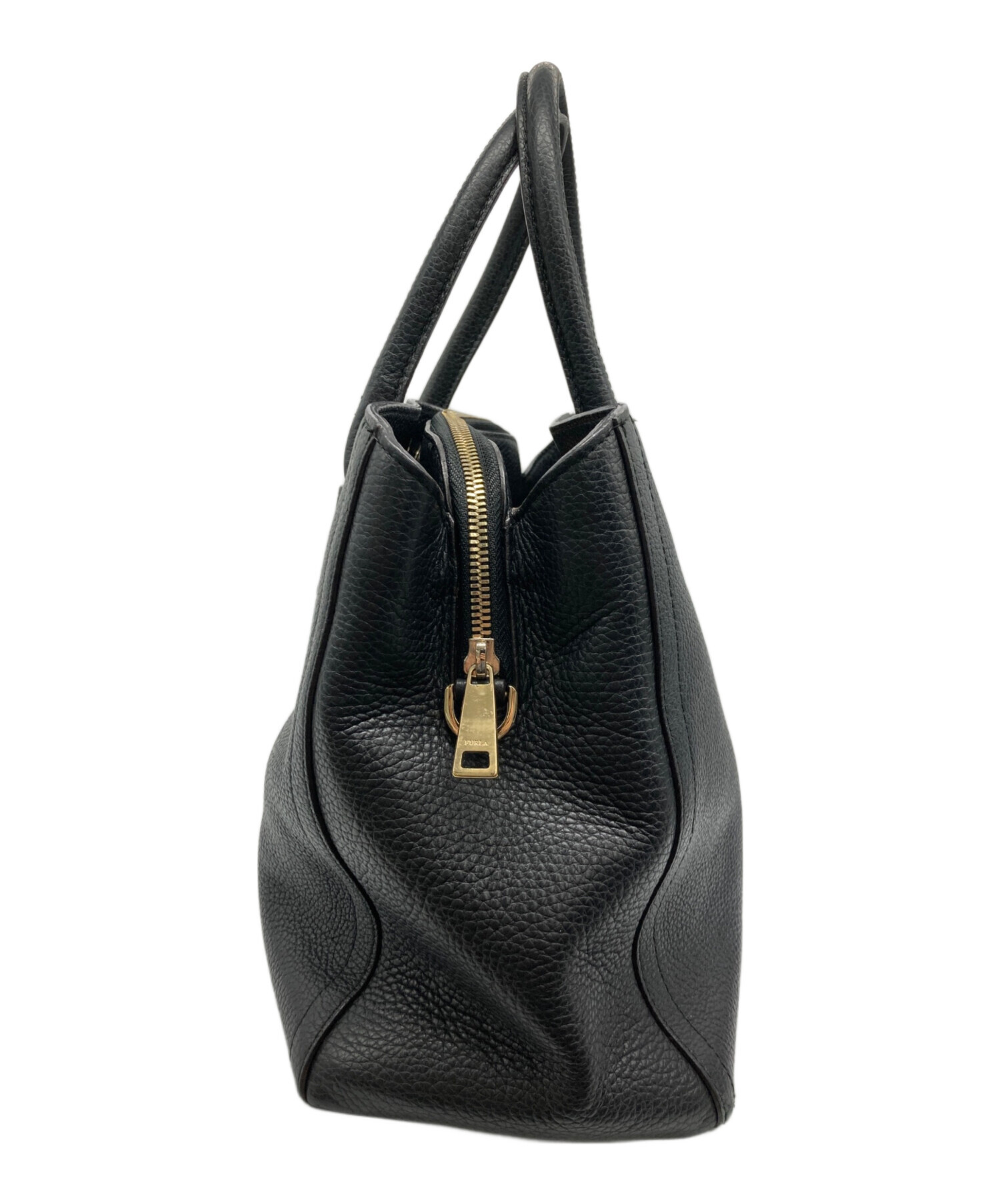 中古・古着通販】FURLA (フルラ) ハンドバッグ ブラック｜ブランド