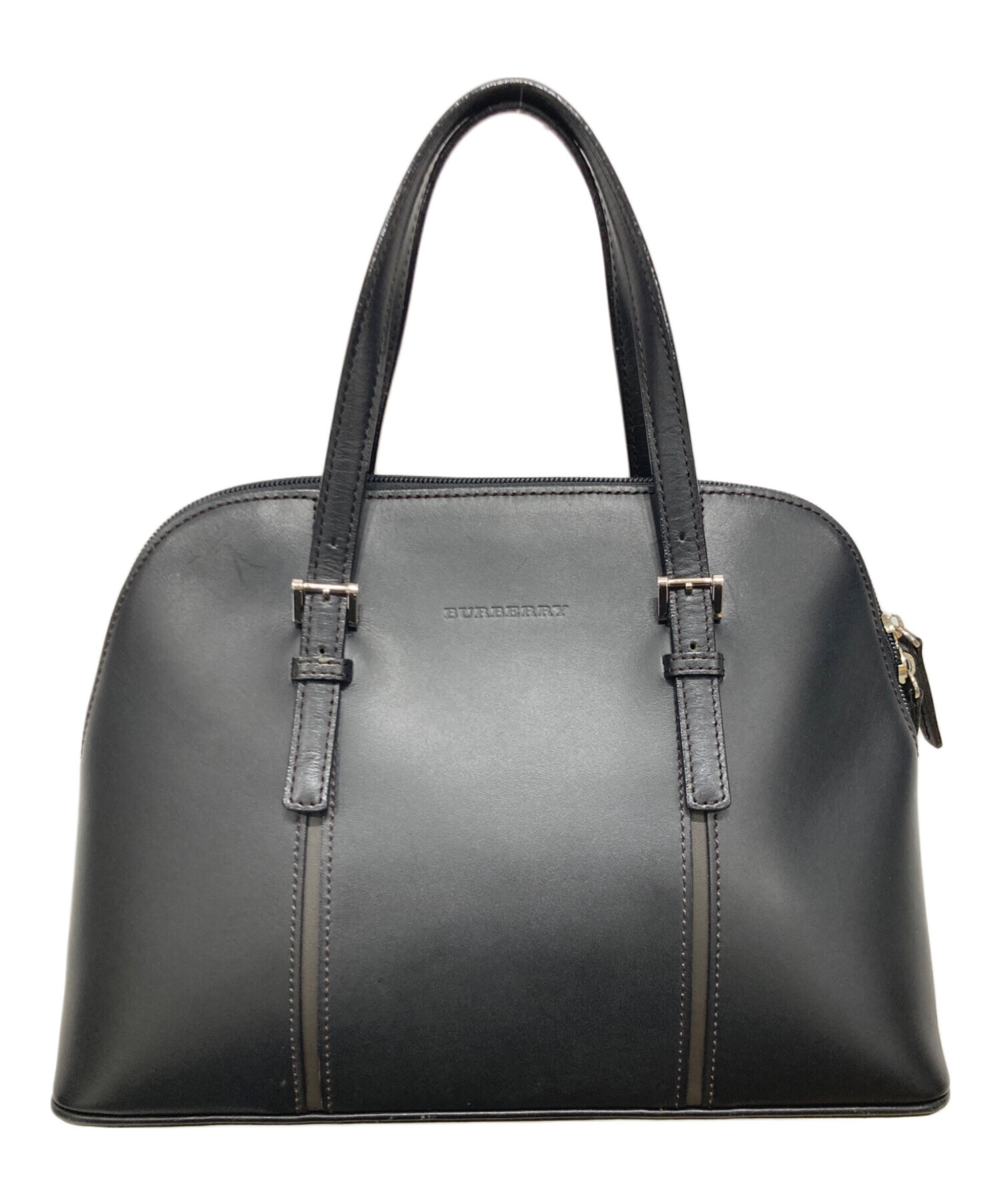 Burberry バーバリー ミニボストン ヴィンテージ 鞄 ハンドバッグ T4 中古・古着通販】BURBERRY (バーバリー) ミニボストンバッグ ブラック
