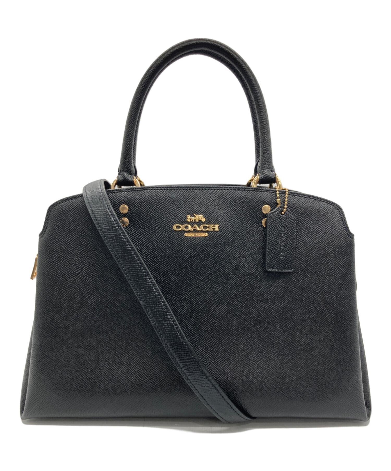 COACH ハンドバッグ 中古品 中古・古着通販】COACH (コーチ) 2WAYハンドバッグ ブラック｜ブランド