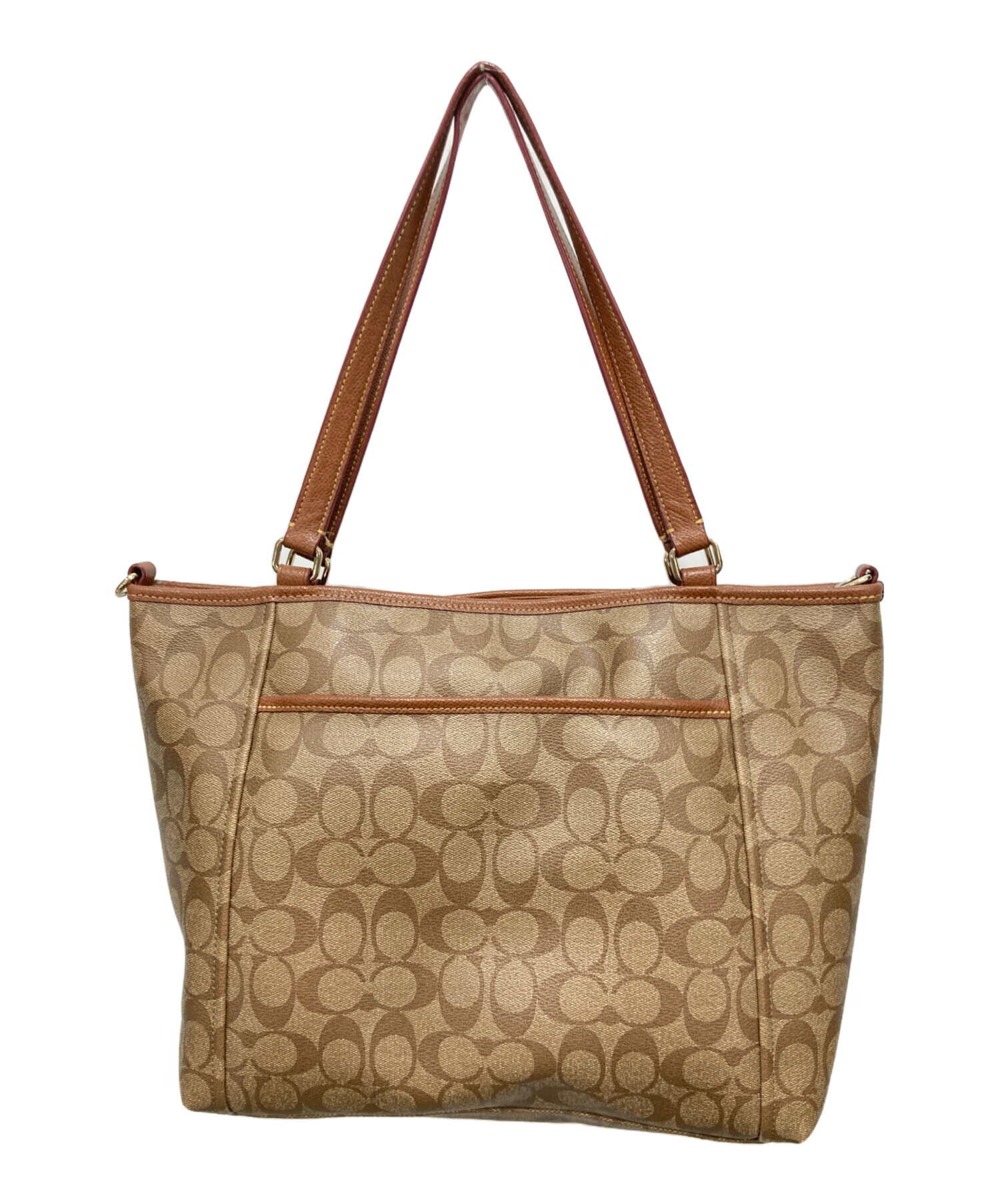 Old Coach 2way ハンドバッグ 斜め掛け ブラウン系 中古・古着通販】COACH (コーチ) 2WAYショルダーバッグ ブラウン