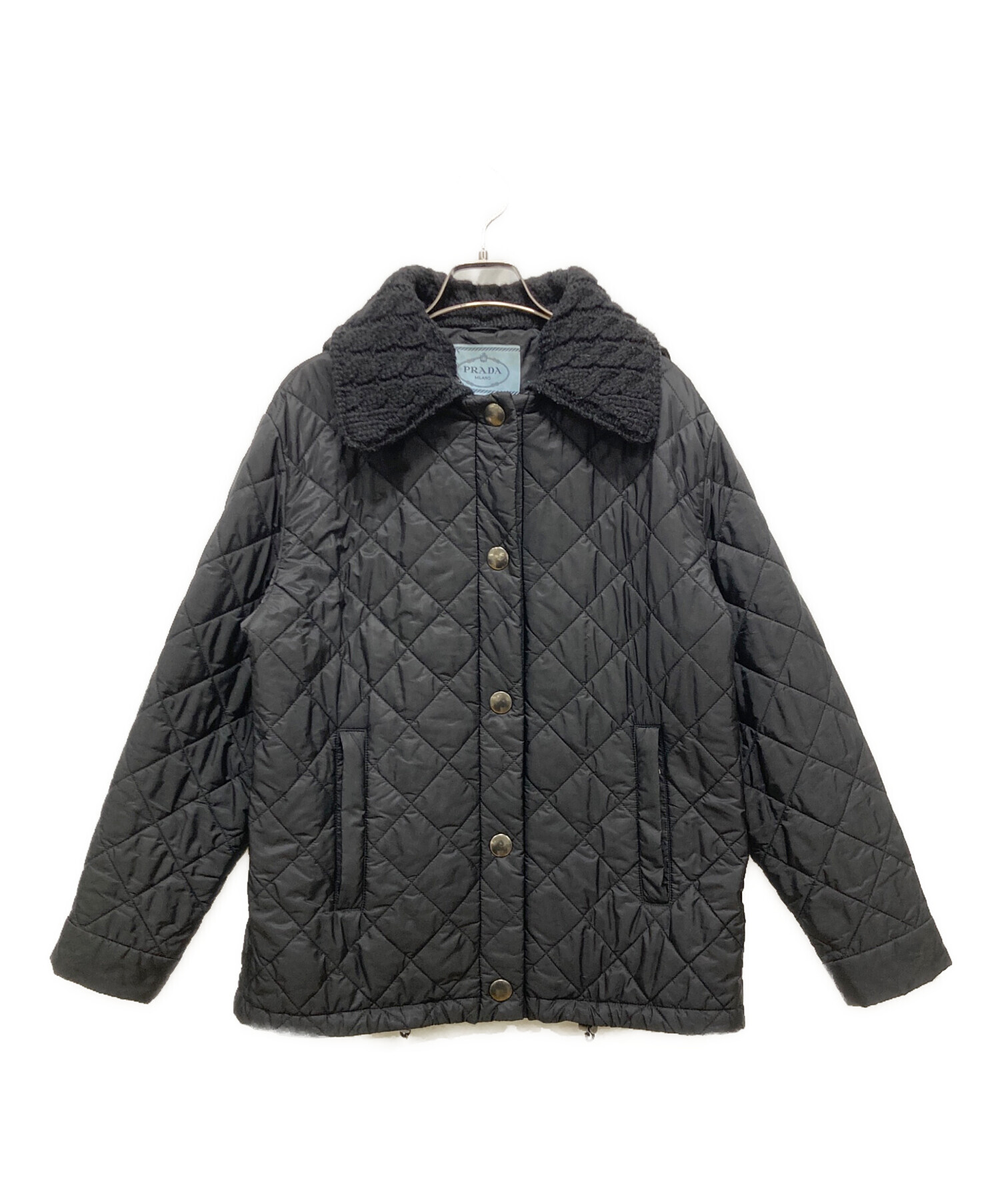 中古・古着通販】PRADA (プラダ) キルティングジャケット ブラック